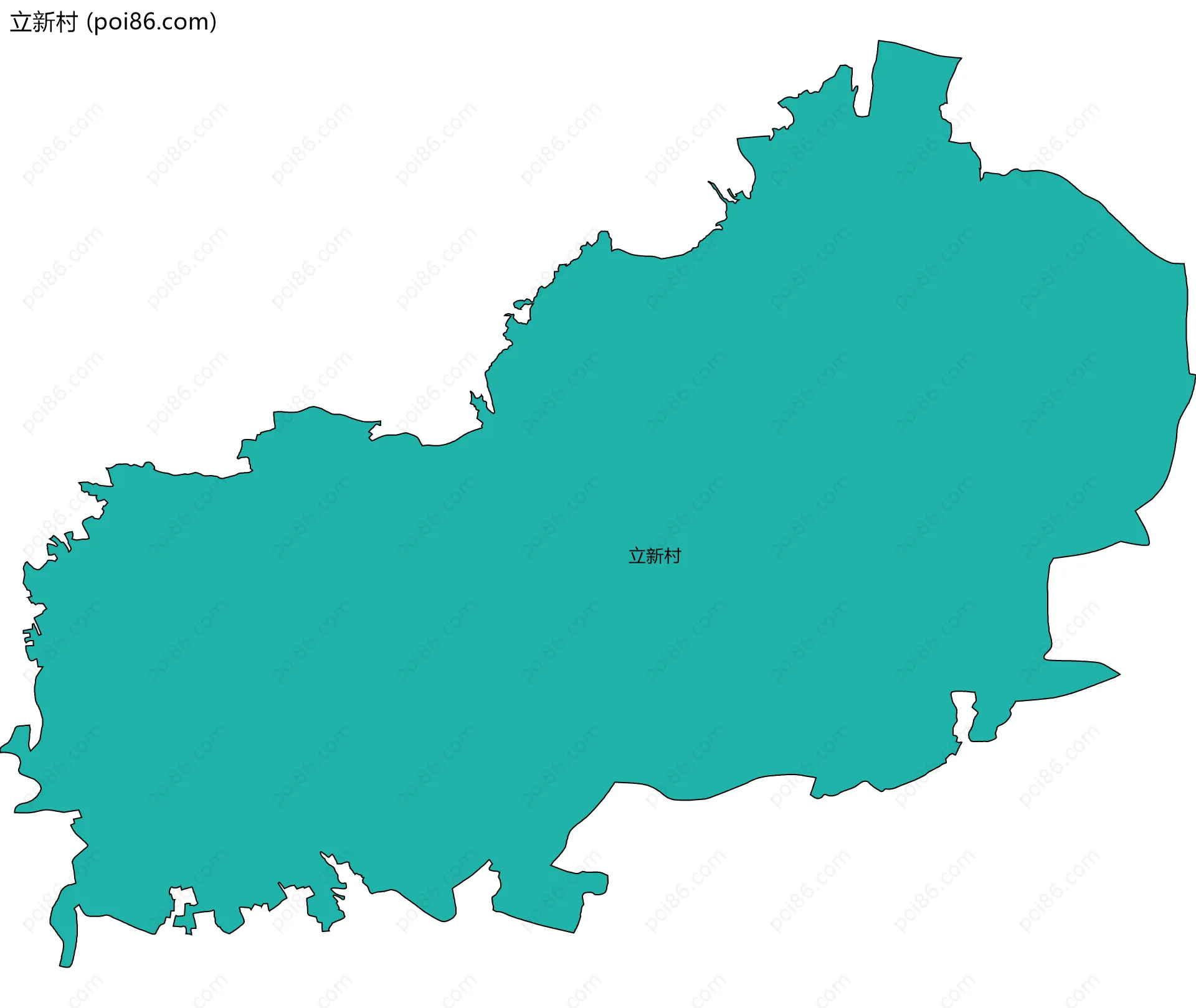 立新村边界地图