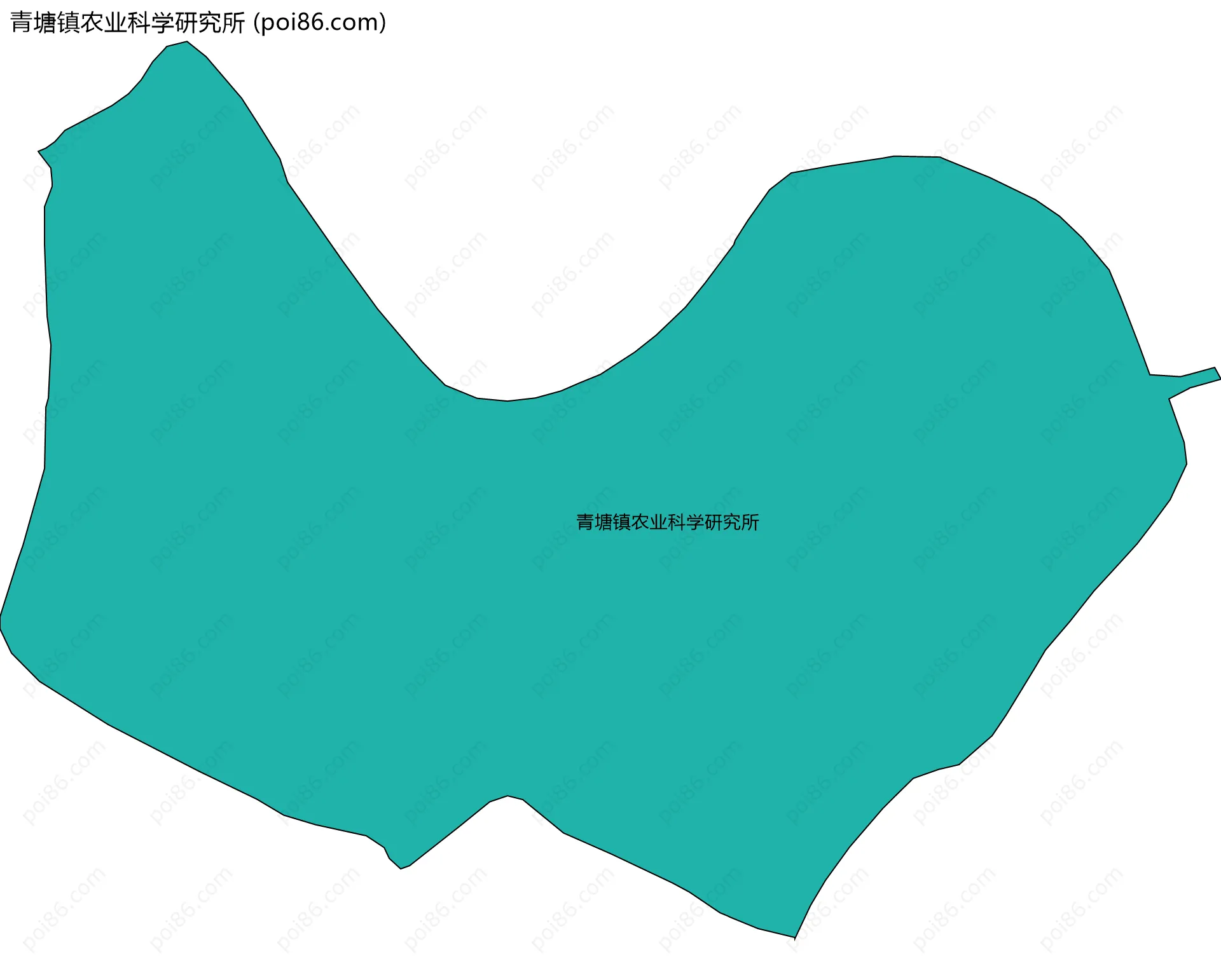 青塘镇农业科学研究所边界地图