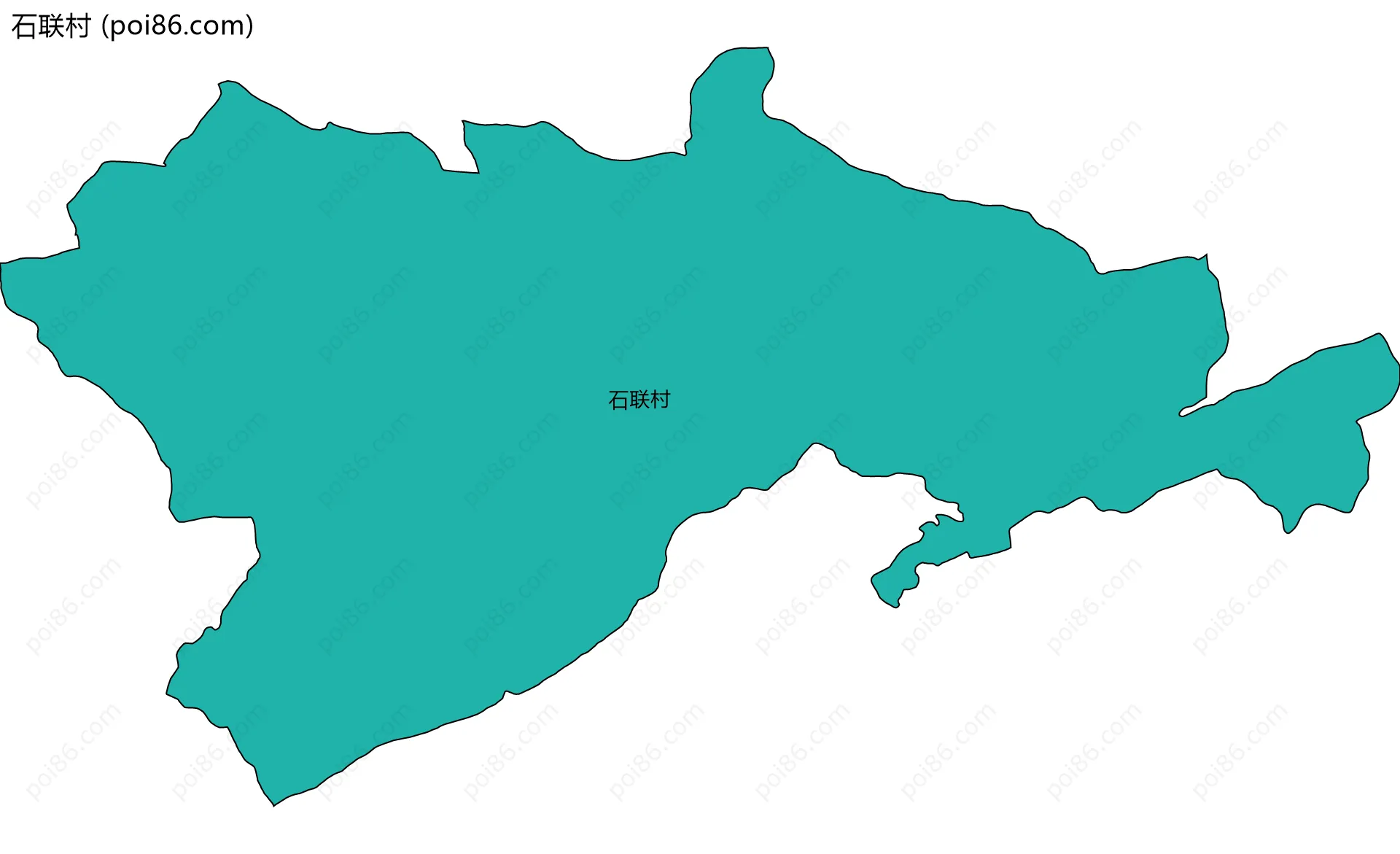 石联村边界地图