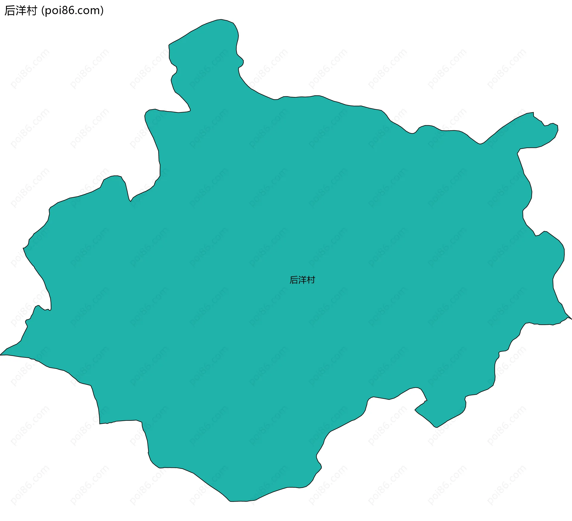 后洋村边界地图