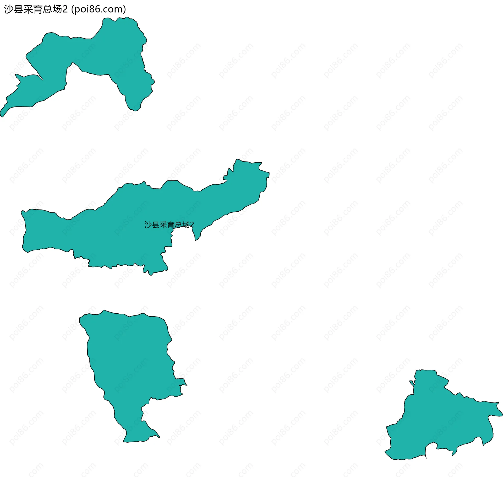 沙县采育总场2边界地图
