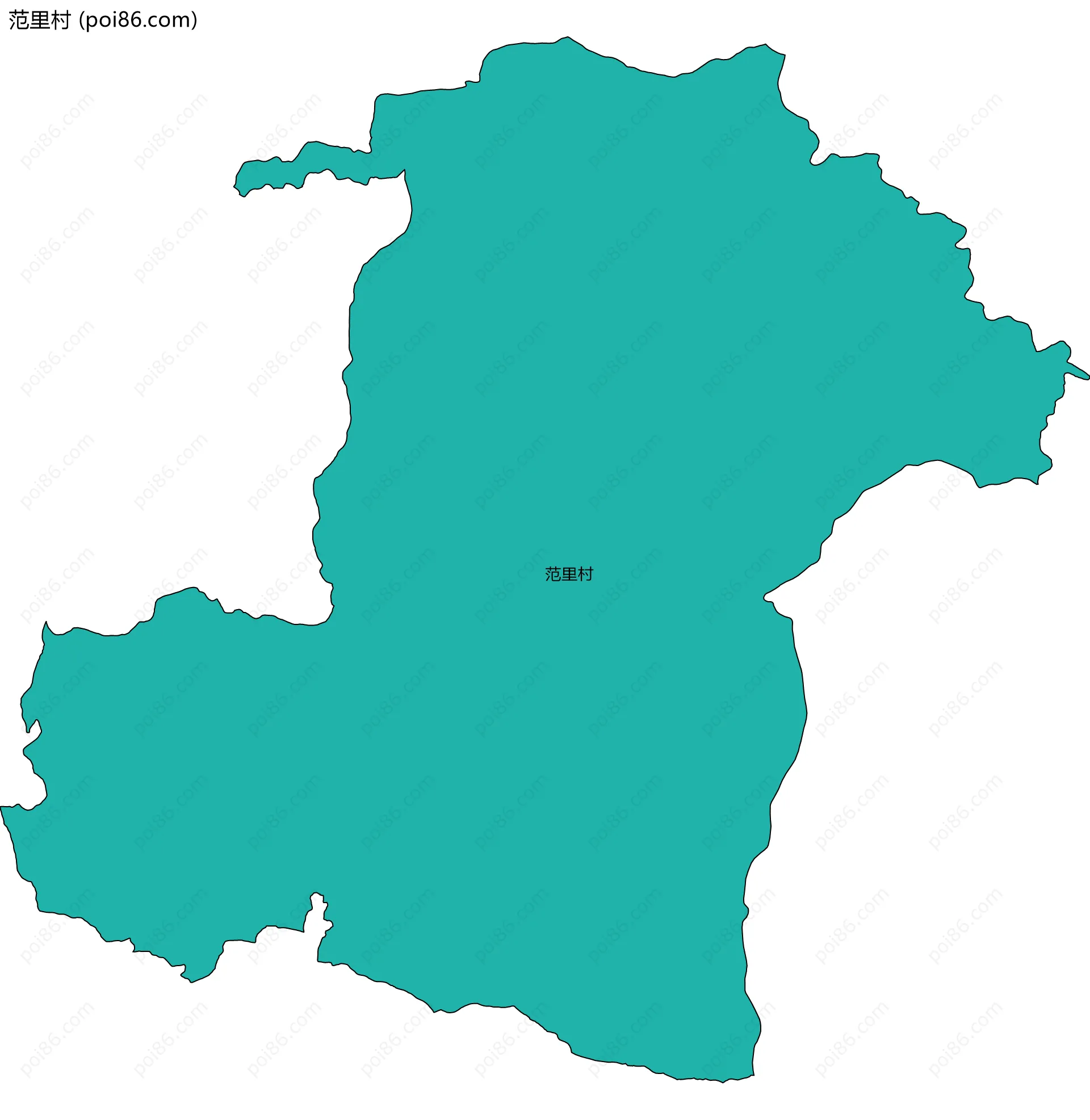范里村边界地图