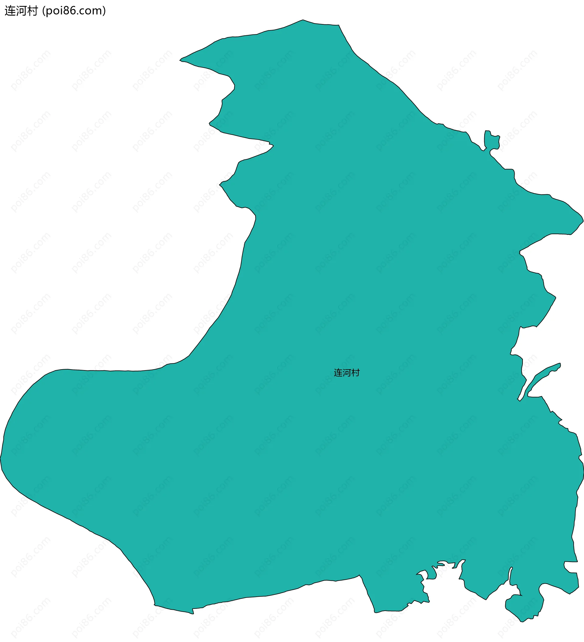 连河村边界地图