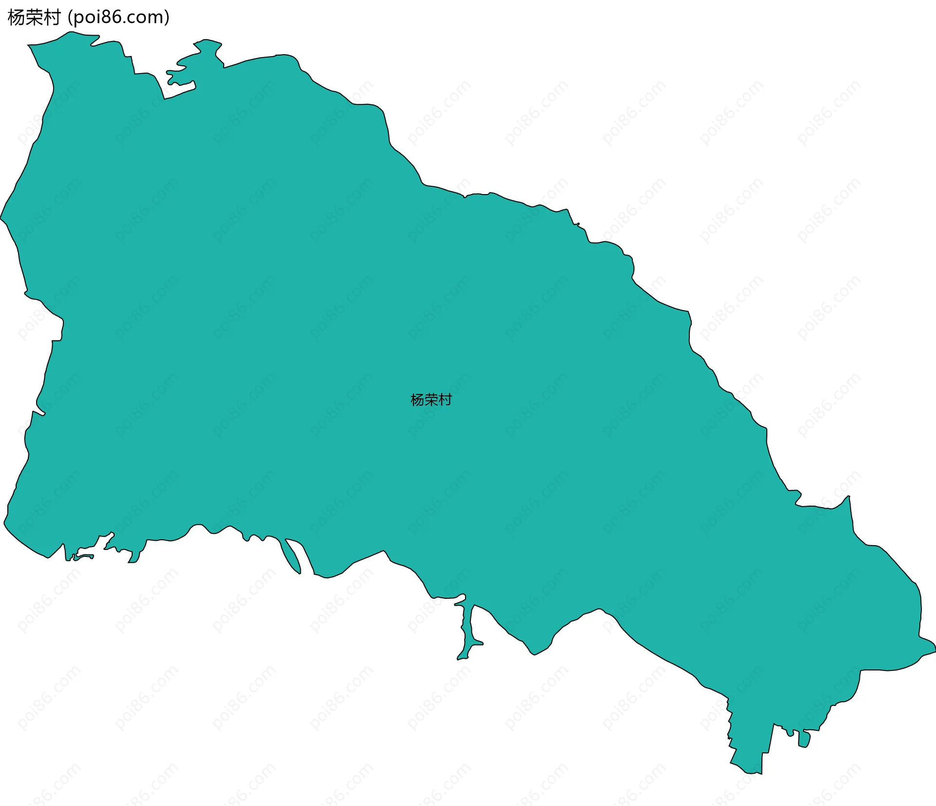 杨荣村边界地图
