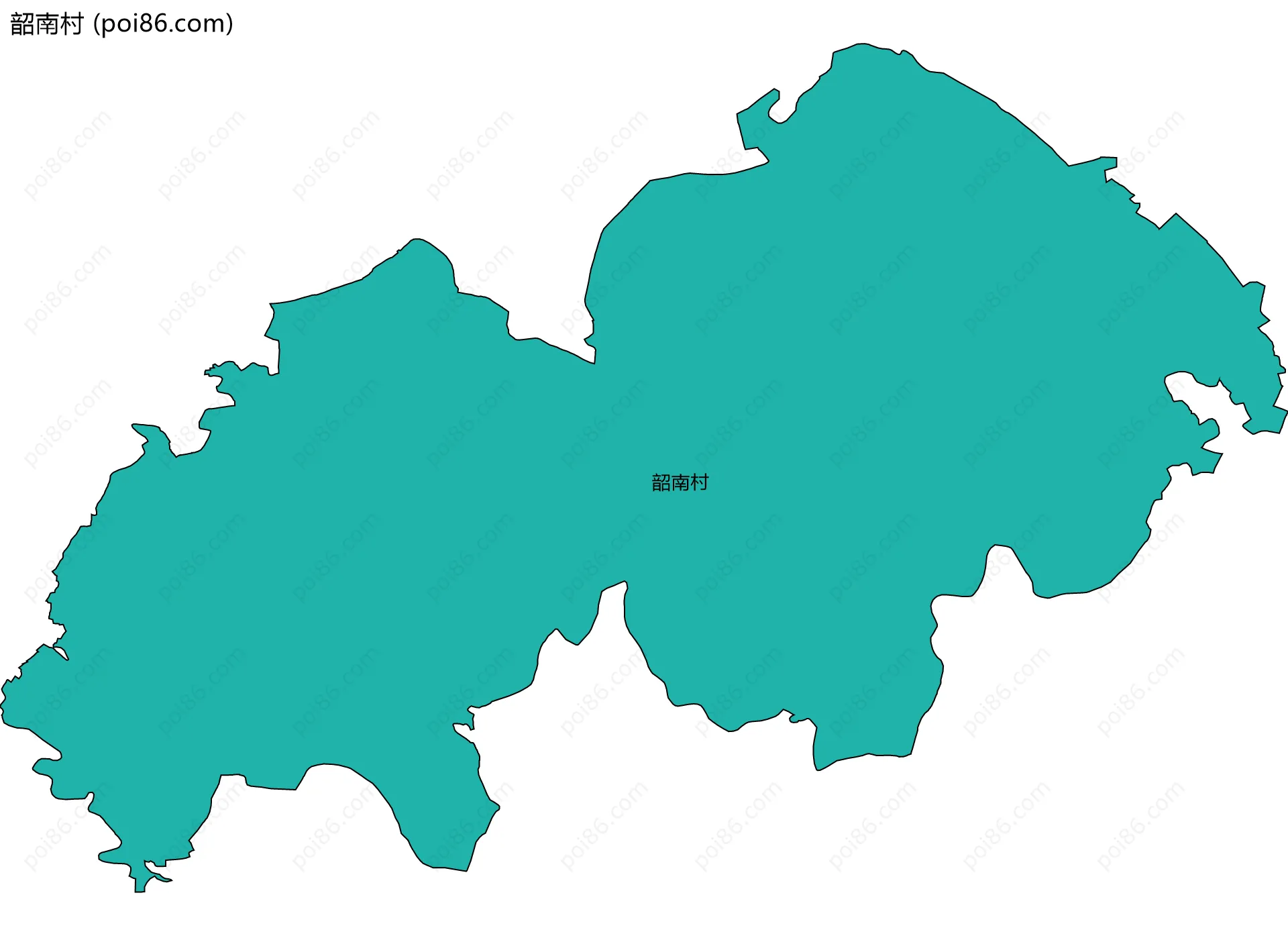韶南村边界地图