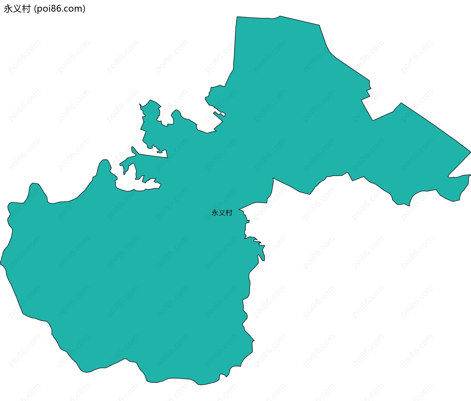 永义村边界地图