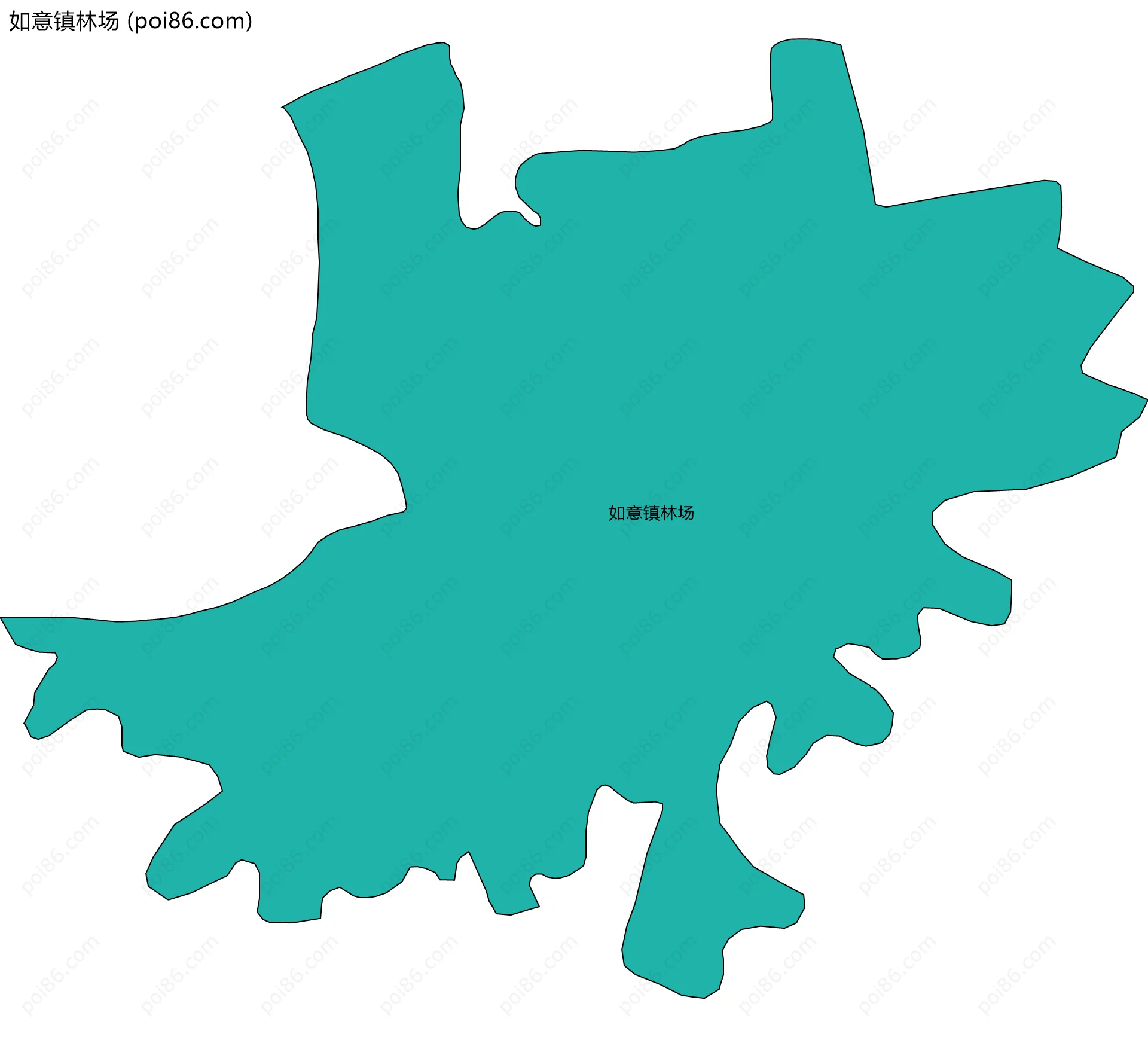 如意镇林场边界地图