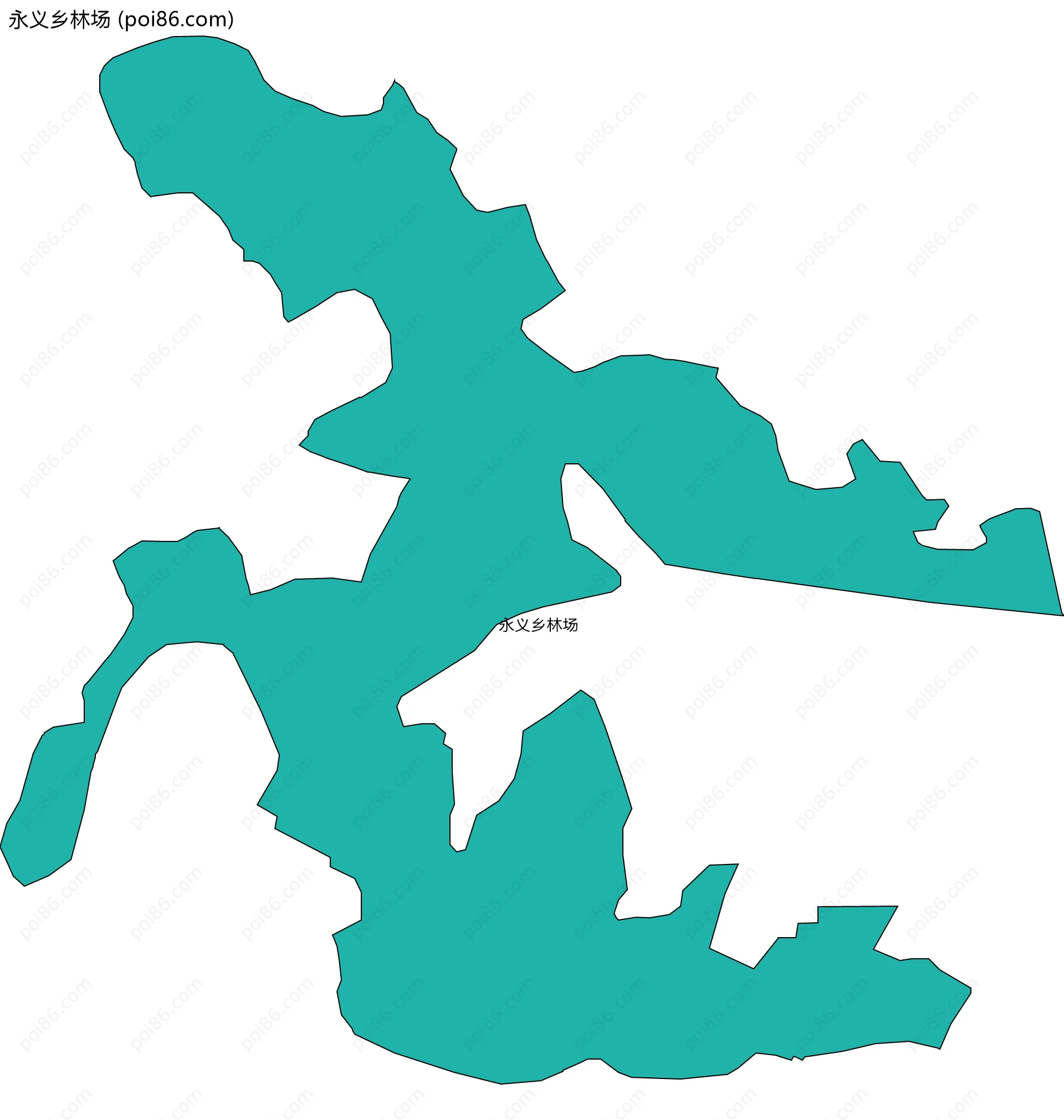 永义乡林场边界地图