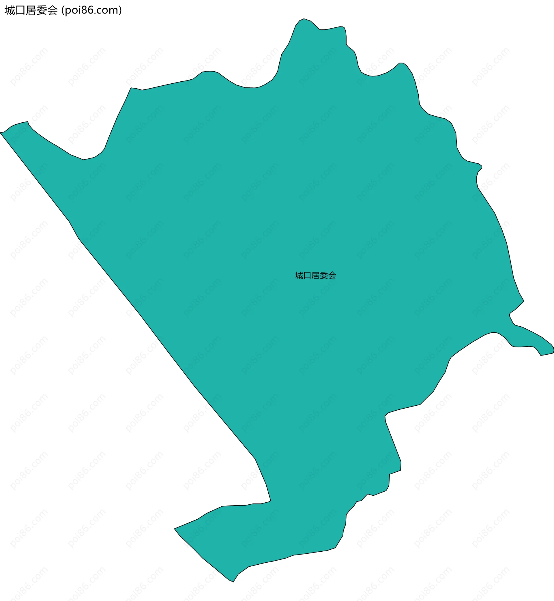 城口居委会边界地图