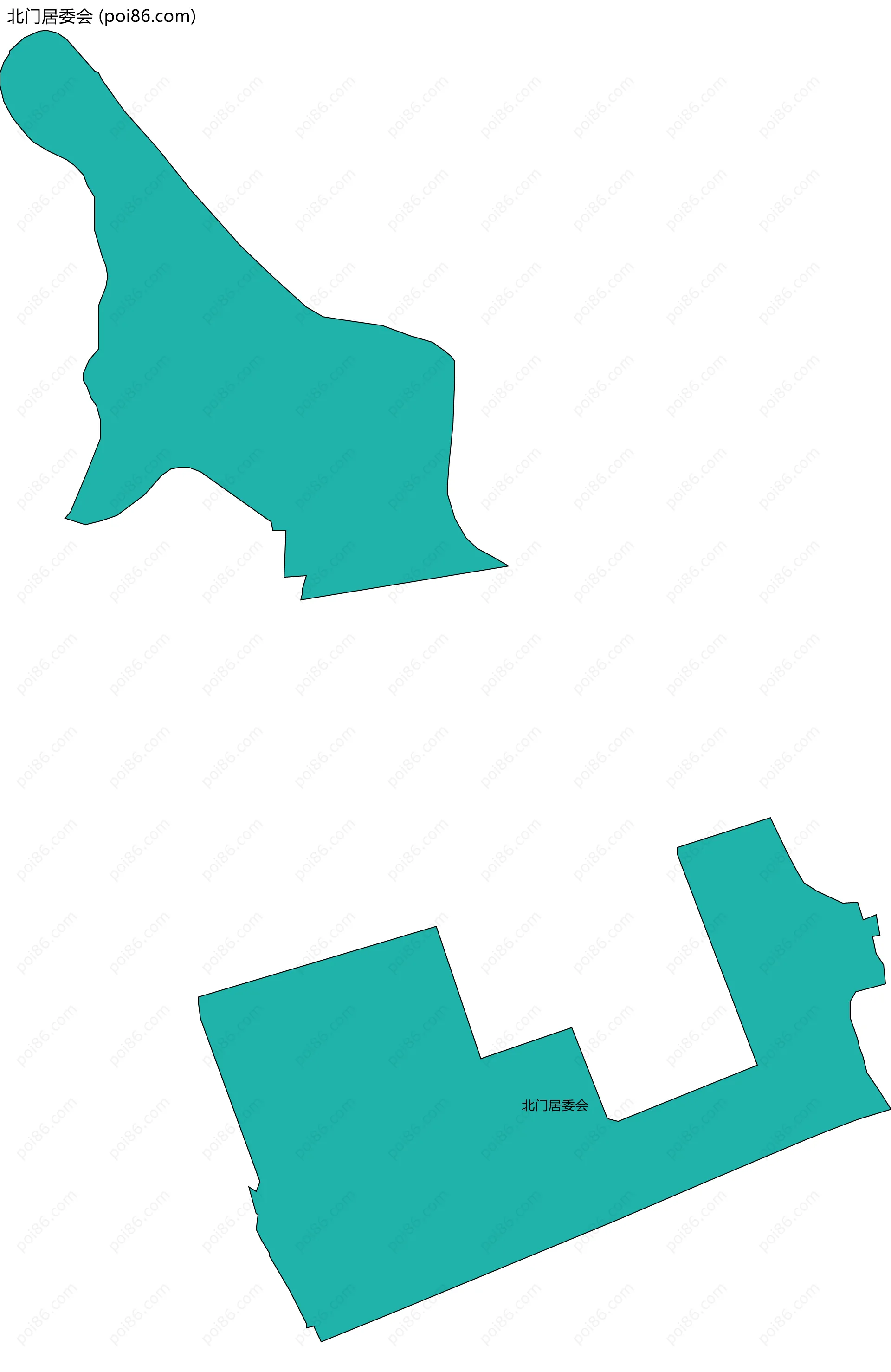 北门居委会边界地图