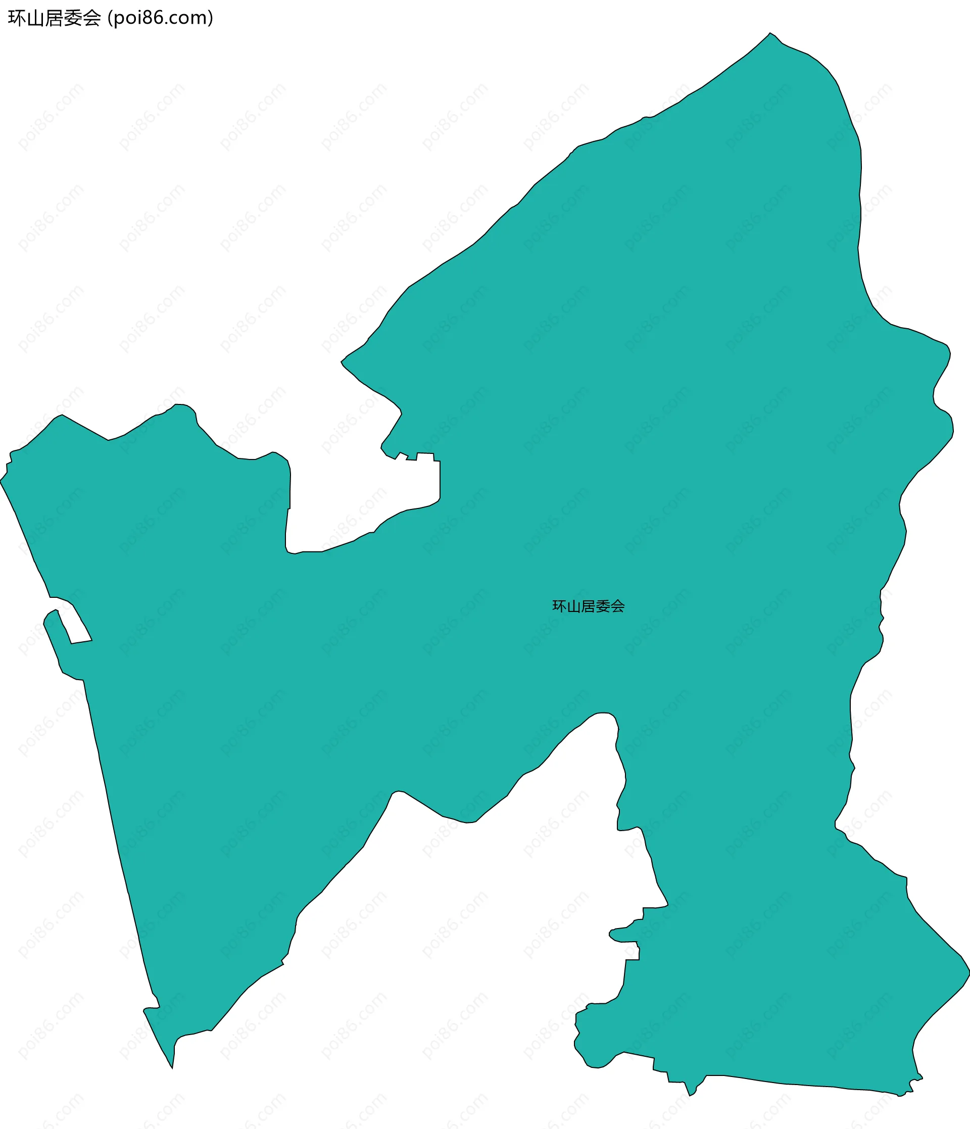 环山居委会边界地图