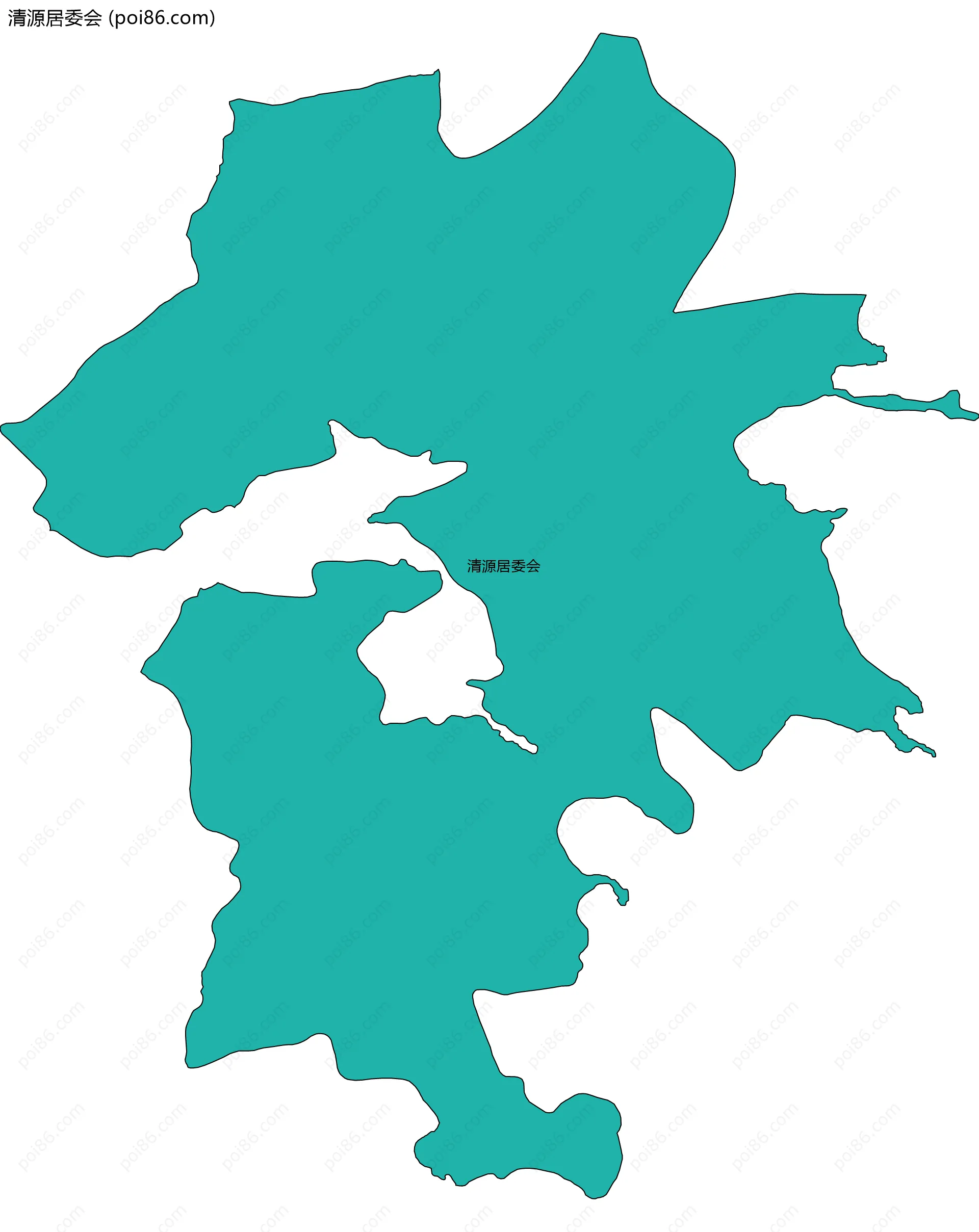 清源居委会边界地图