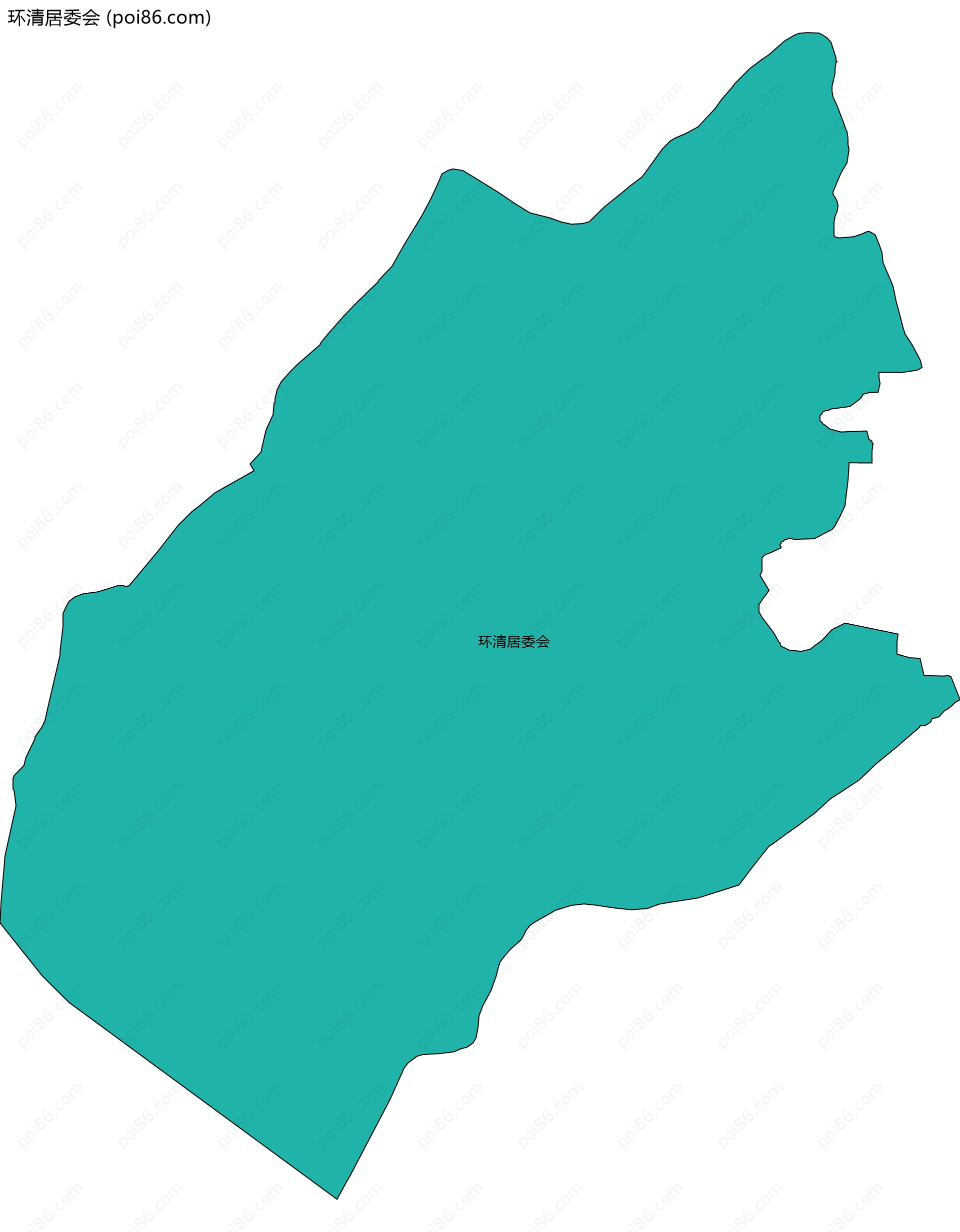 环清居委会边界地图