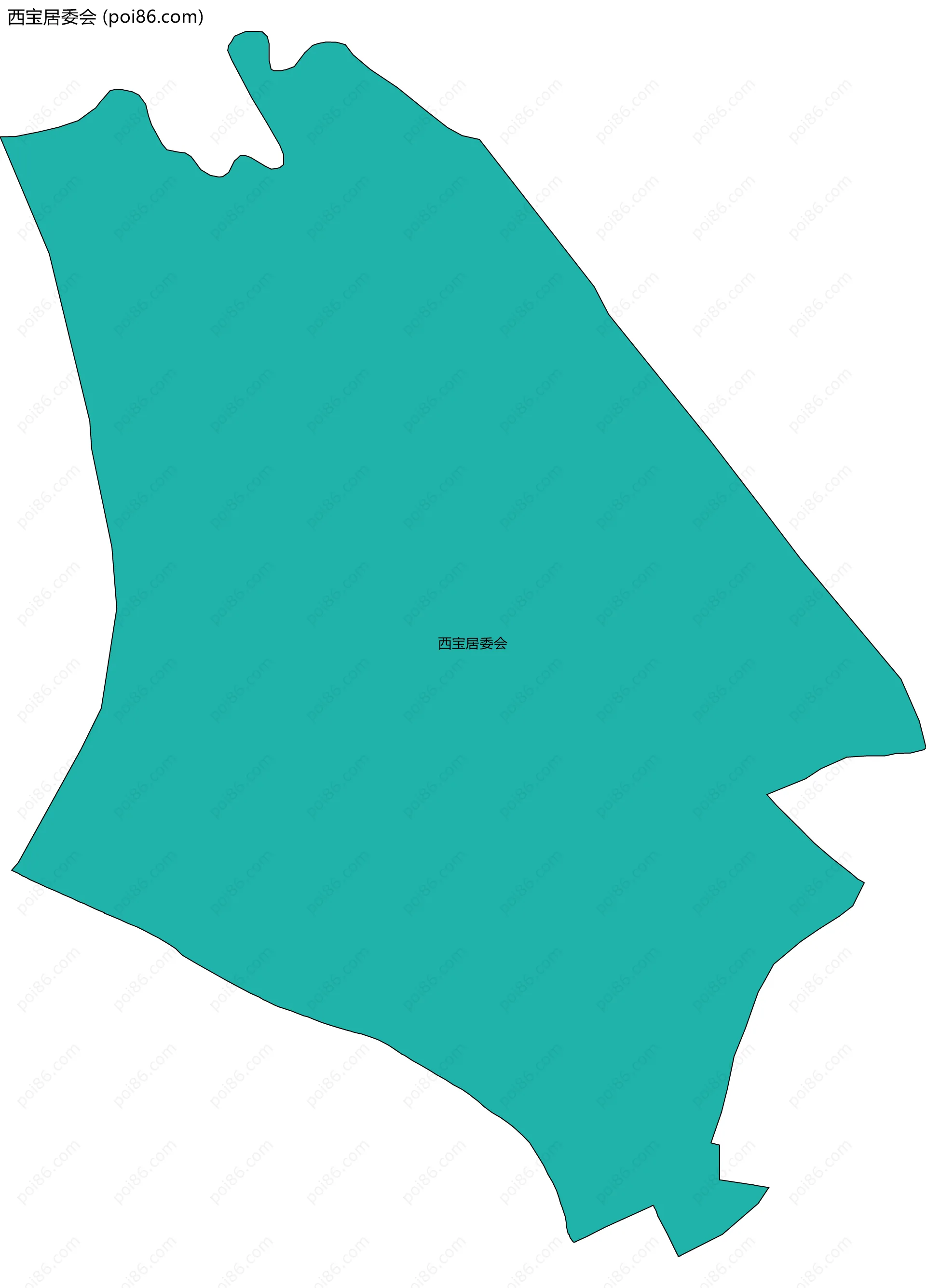 西宝居委会边界地图