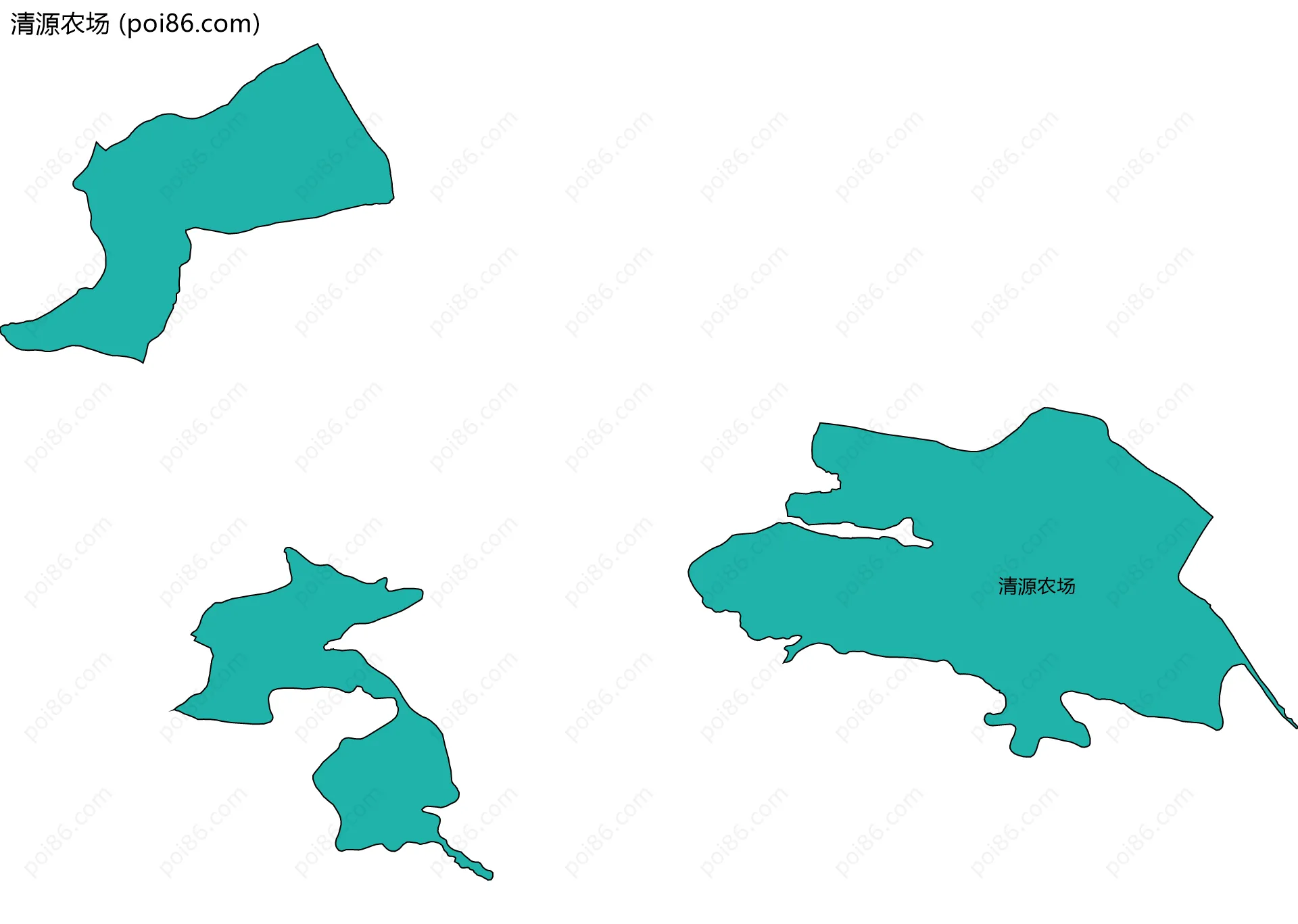 清源农场边界地图