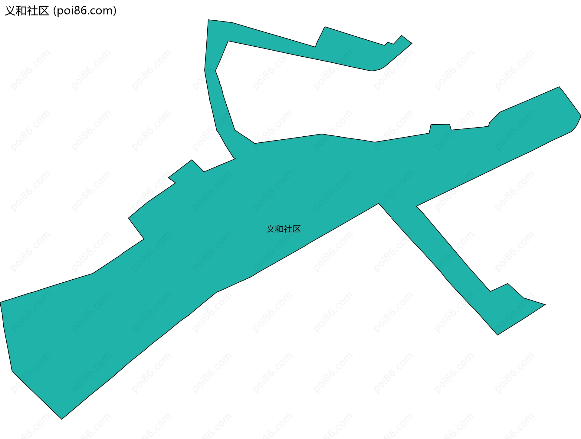 义和社区边界地图