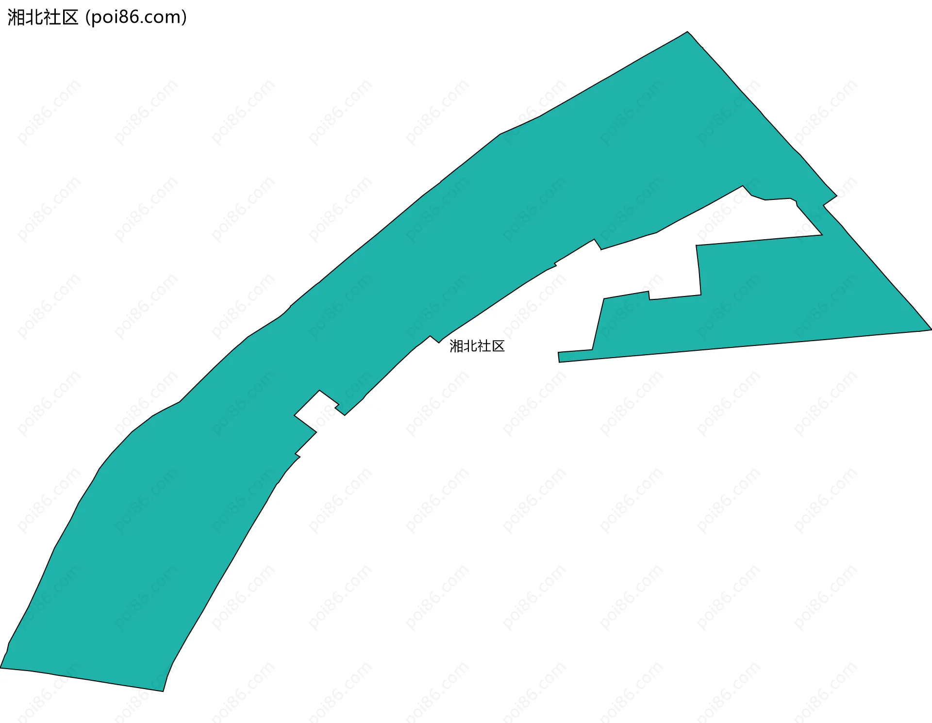 湘北社区边界地图