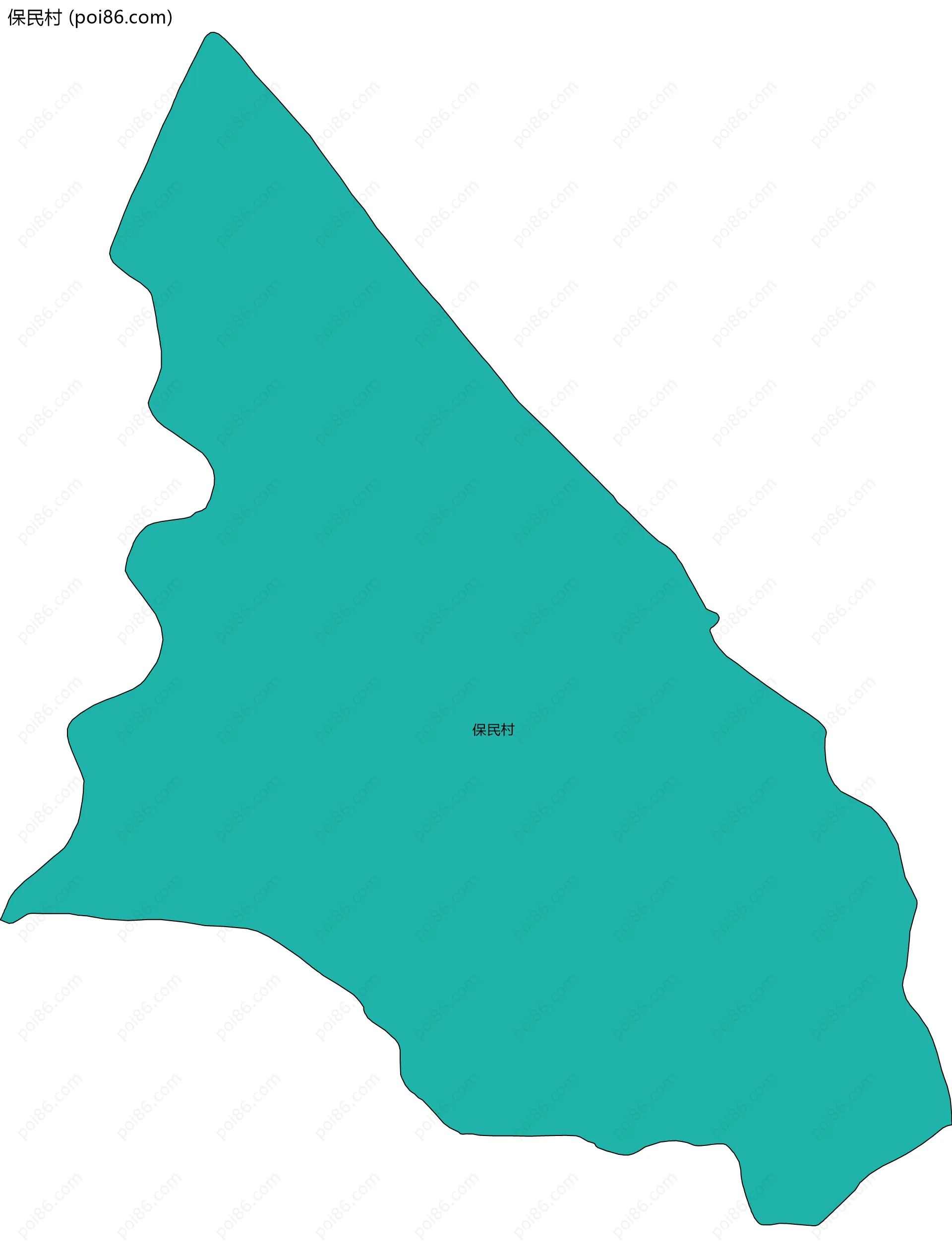 保民村边界地图