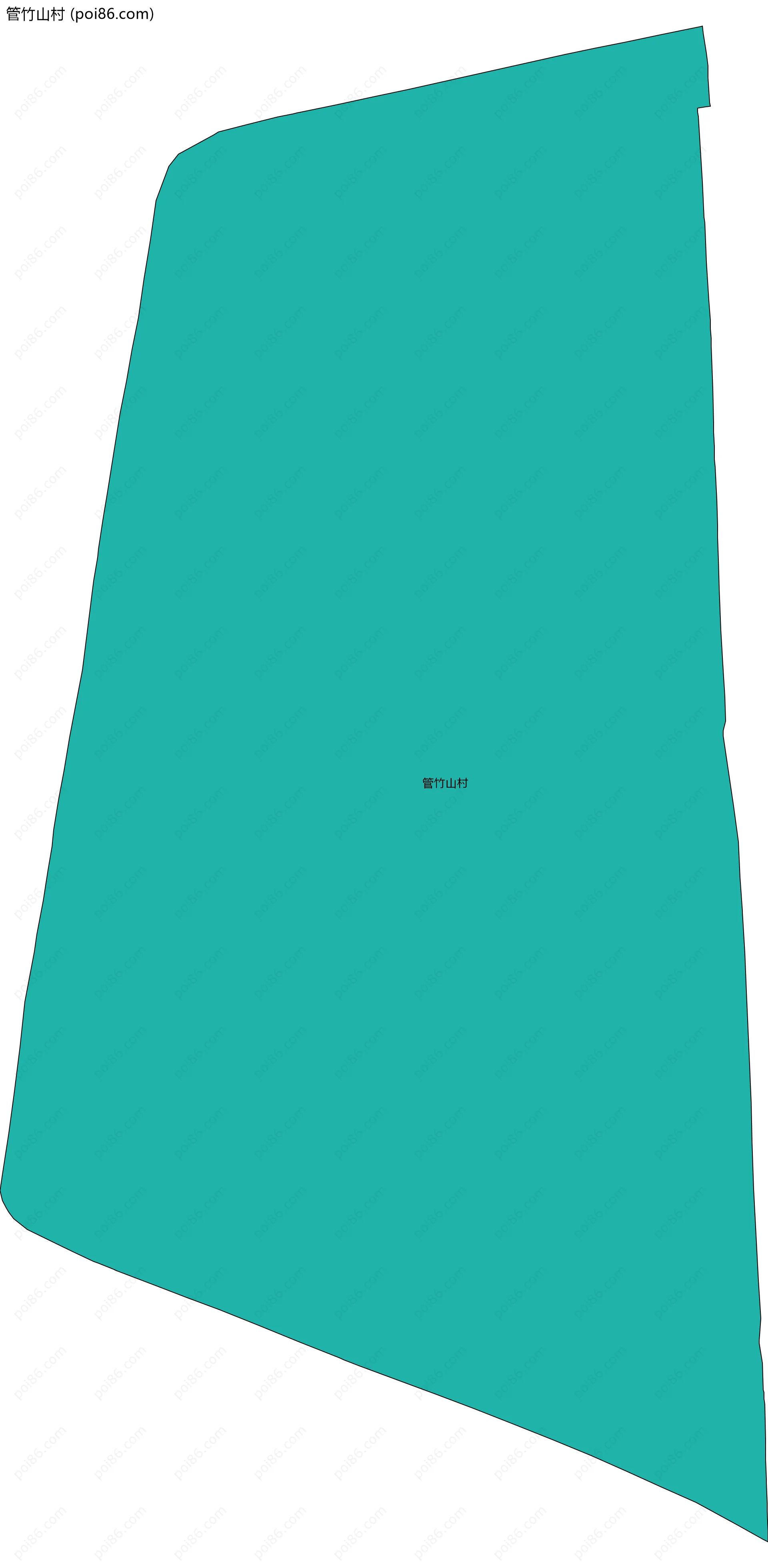 管竹山村边界地图