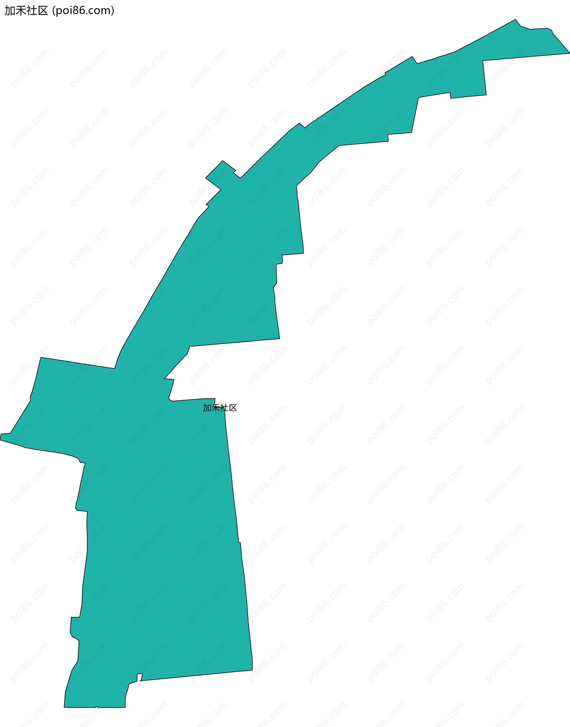 加禾社区边界地图