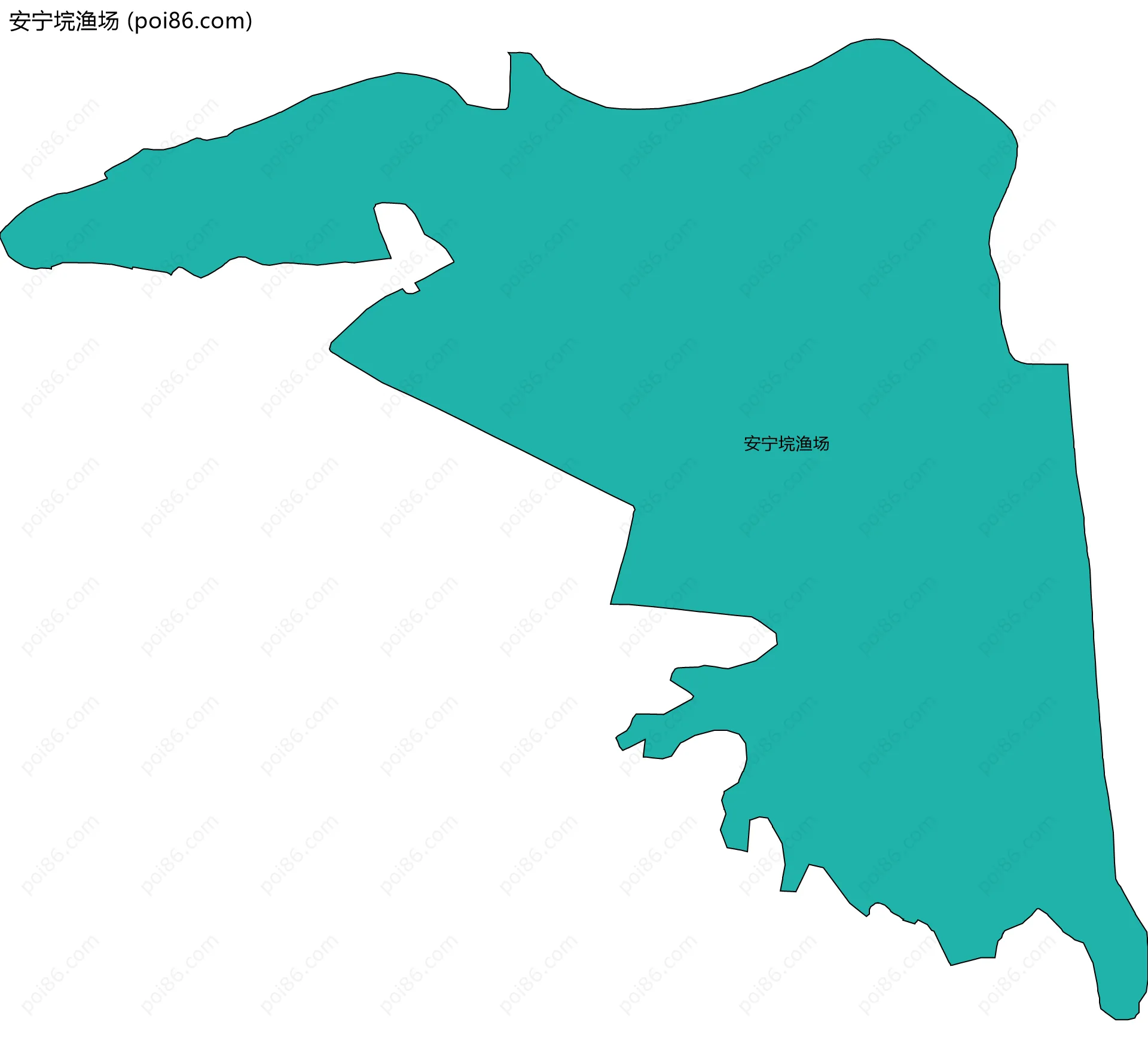 安宁垸渔场边界地图