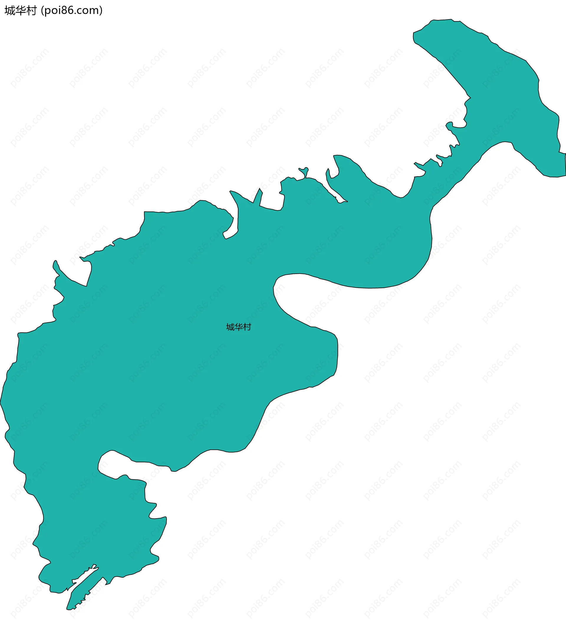 城华村边界地图