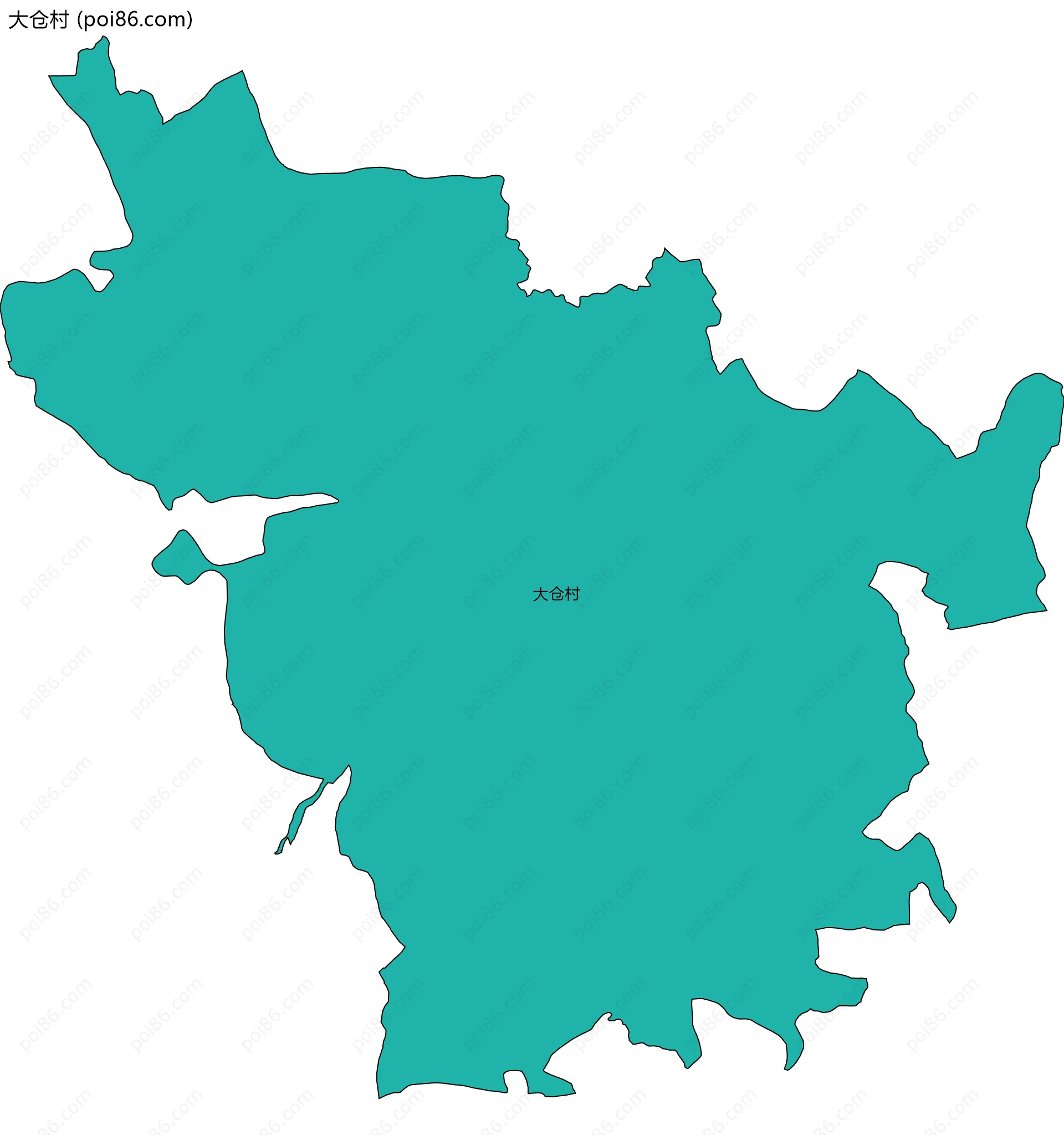 大仓村边界地图