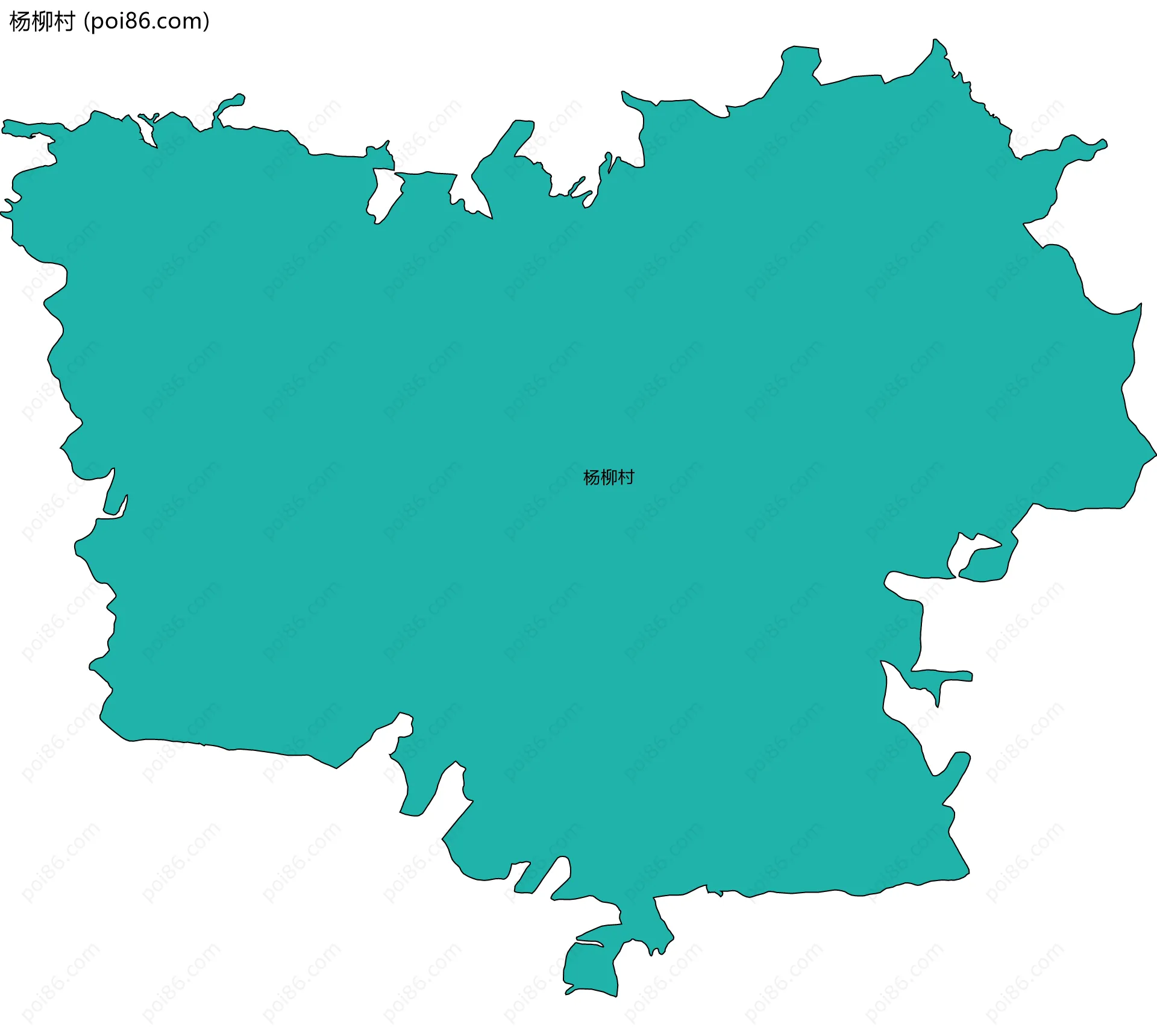 杨柳村边界地图