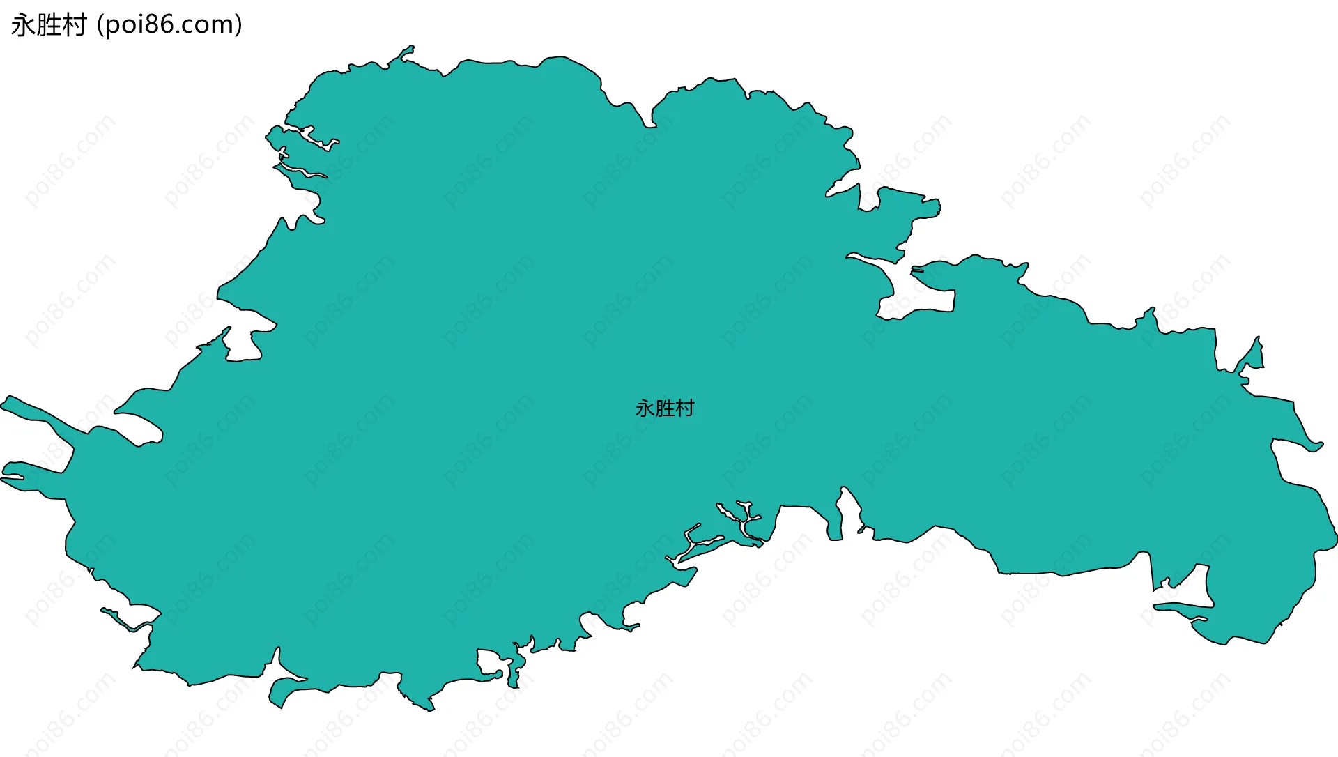 永胜村边界地图