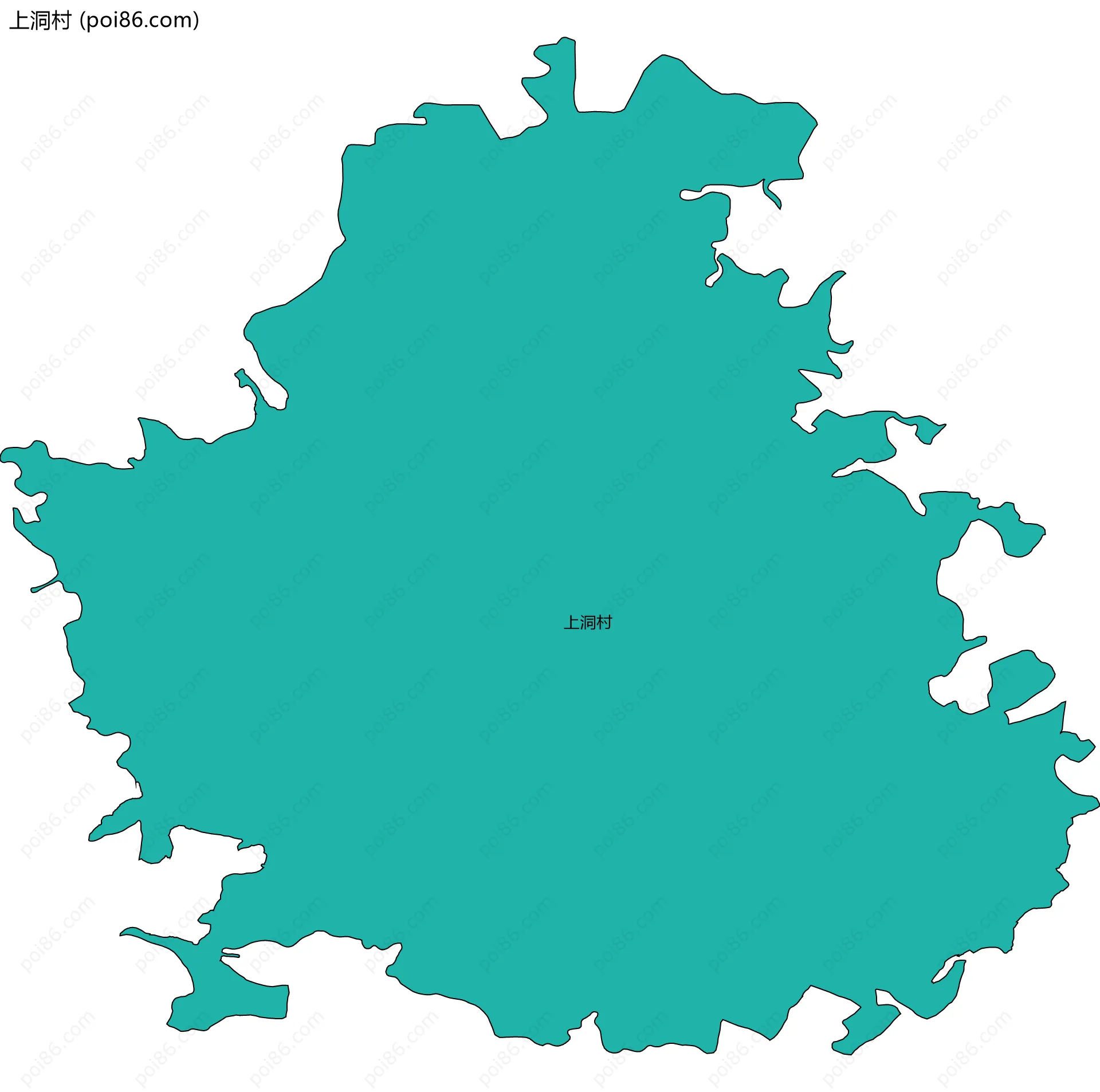 上洞村边界地图