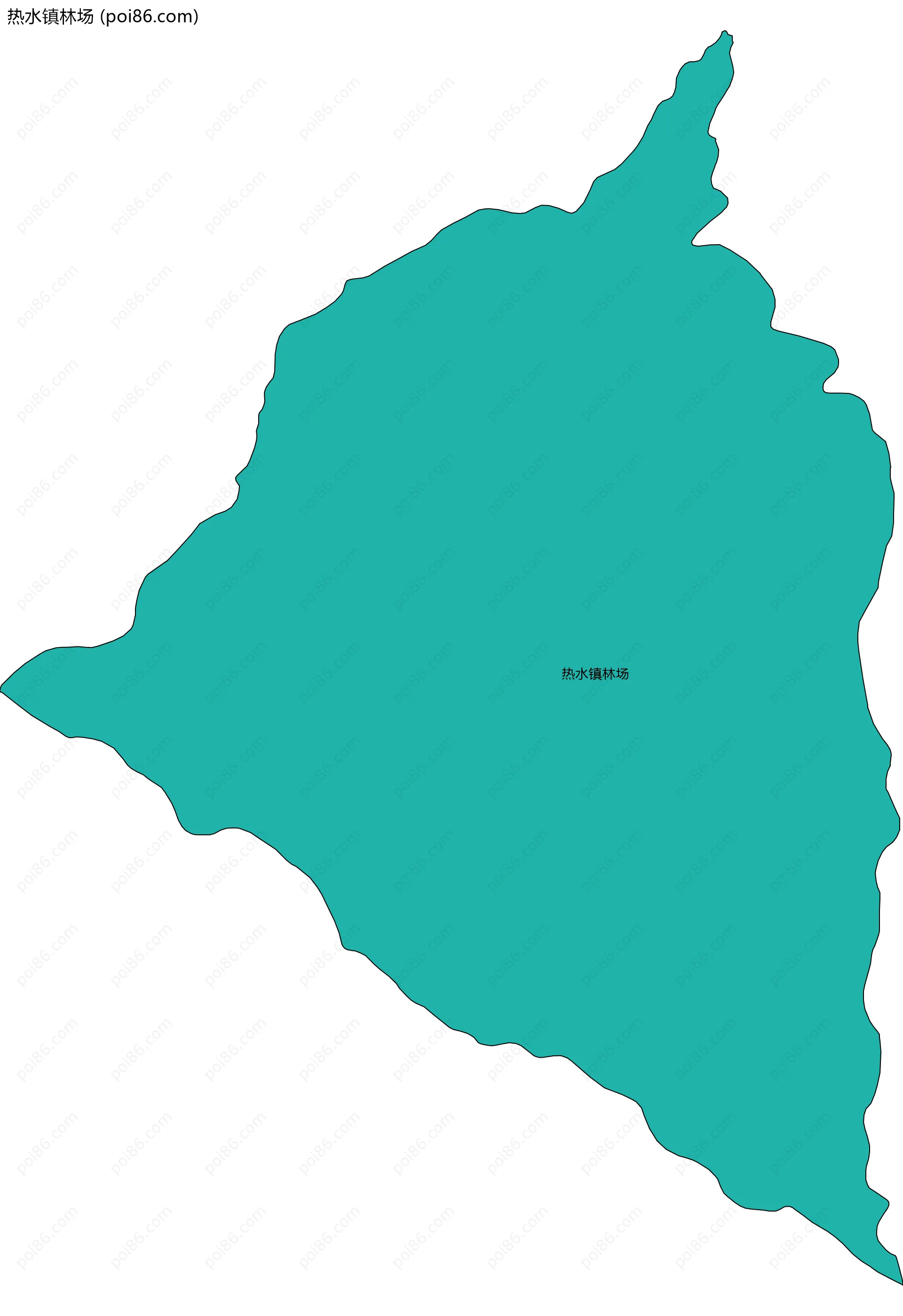 热水镇林场边界地图