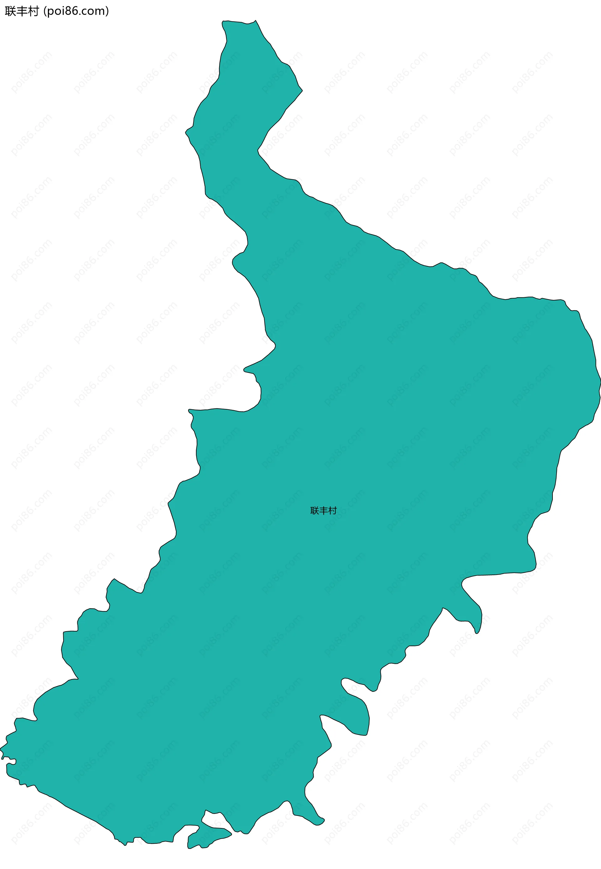 联丰村边界地图