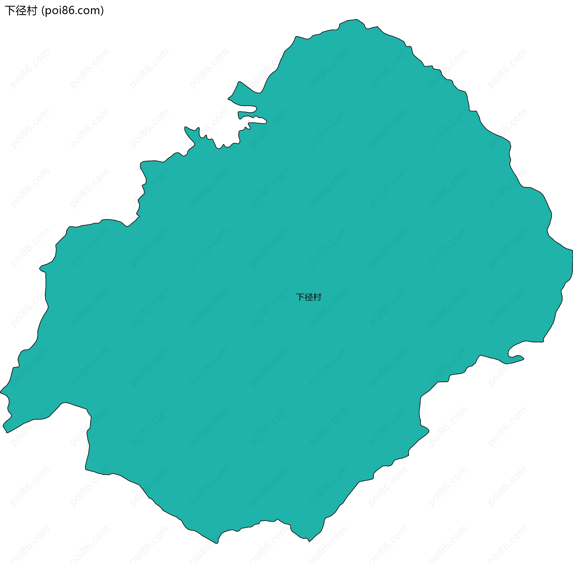 下径村边界地图