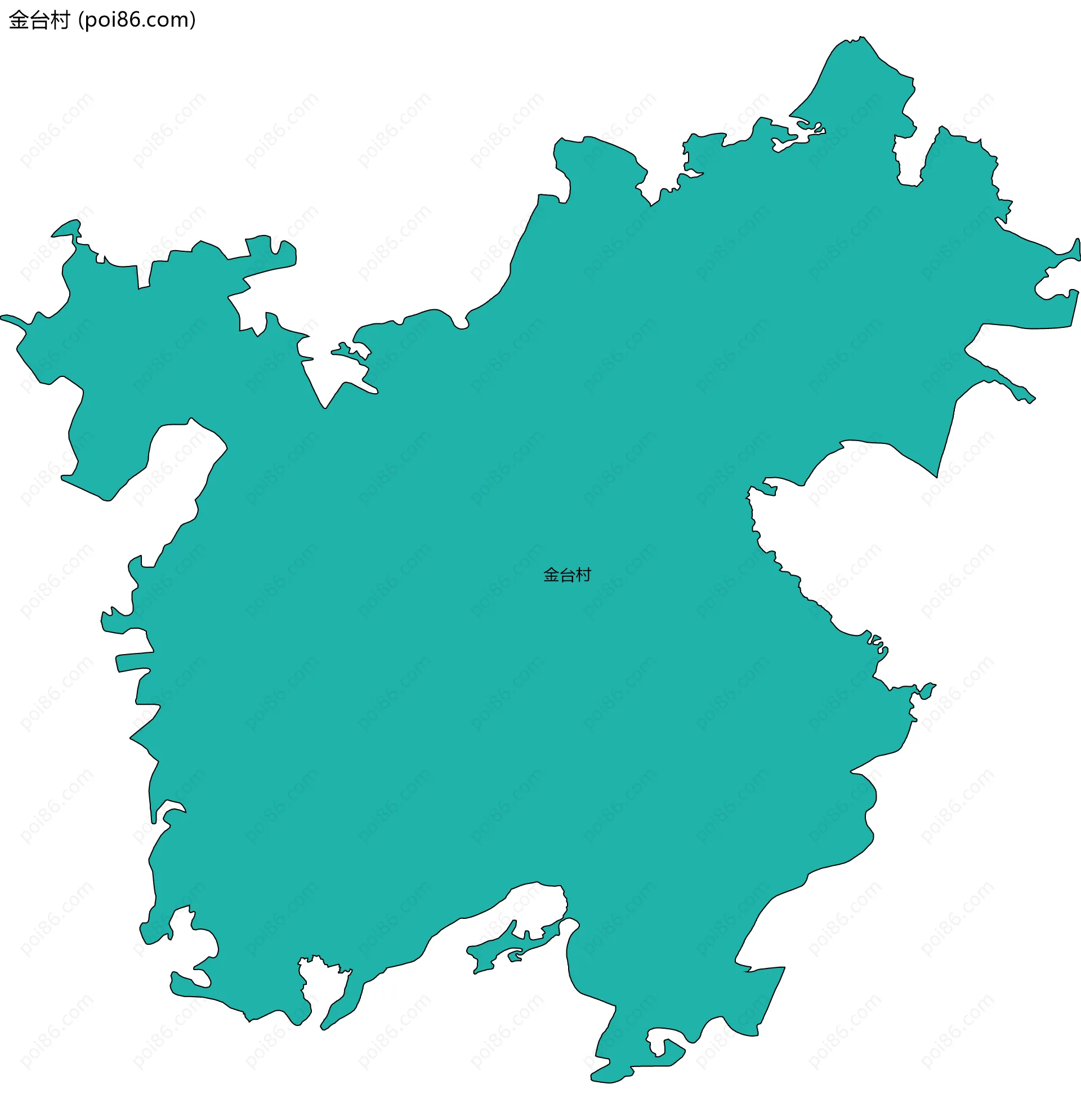 金台村边界地图