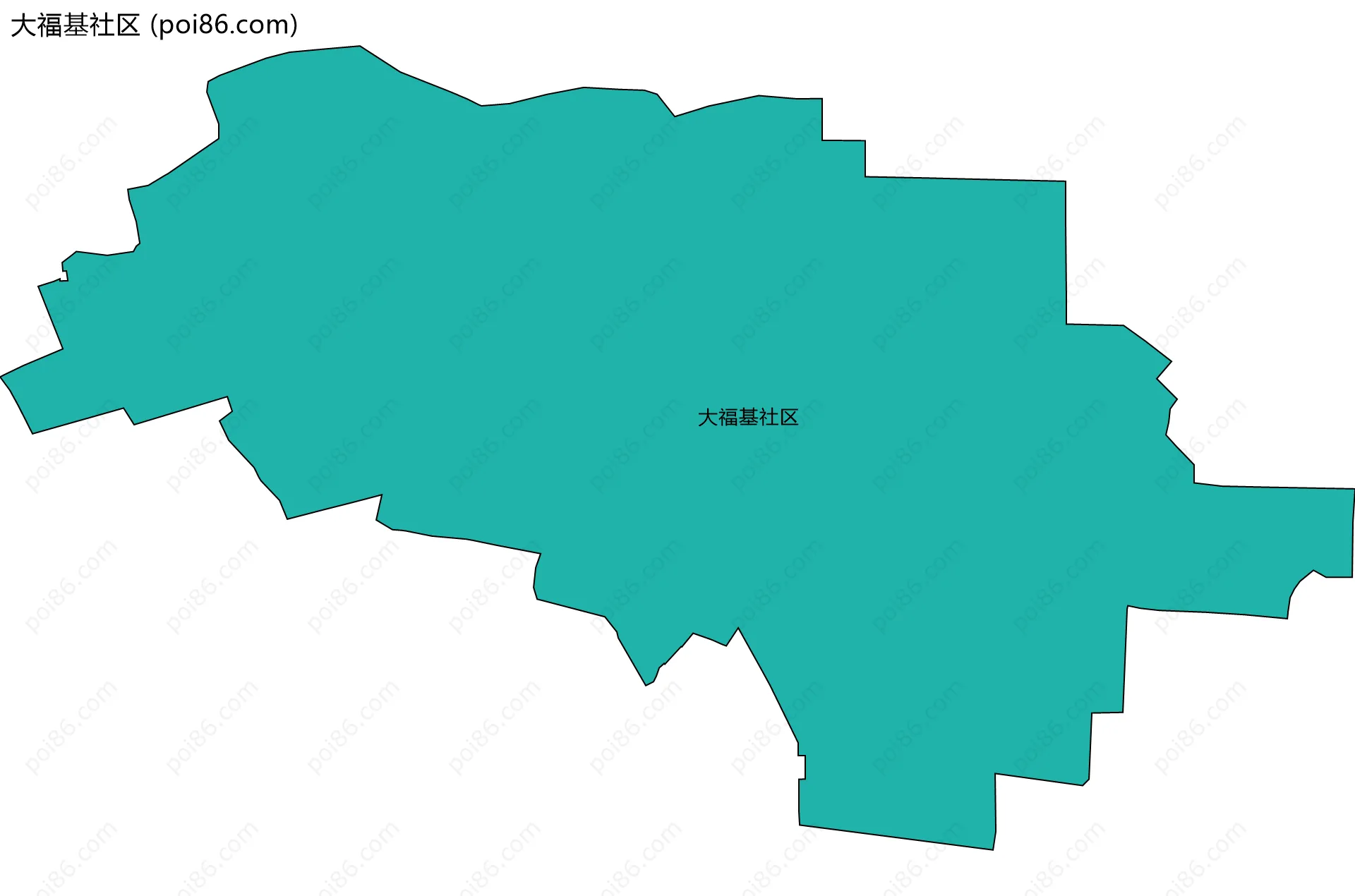 大福基社区边界地图