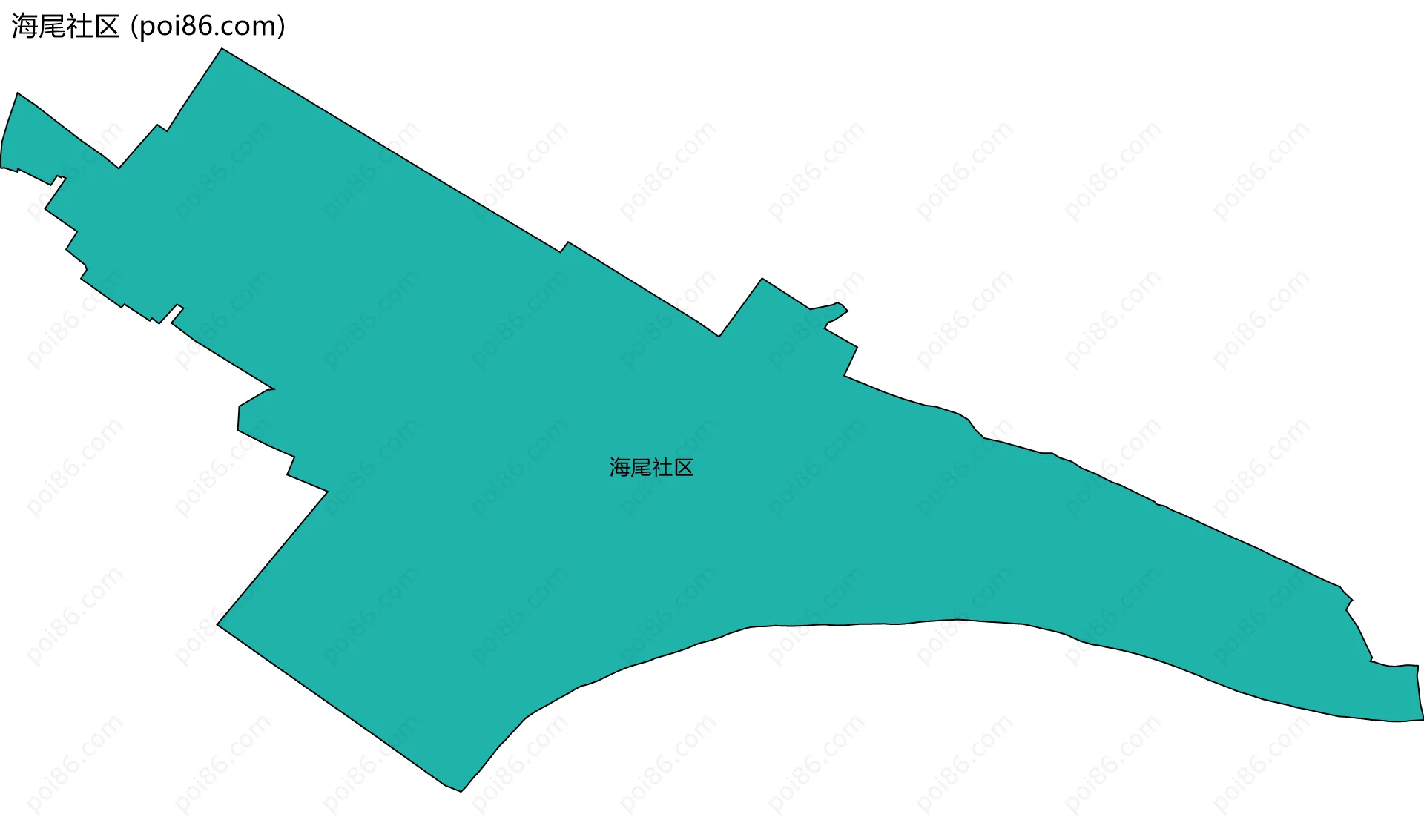 海尾社区边界地图