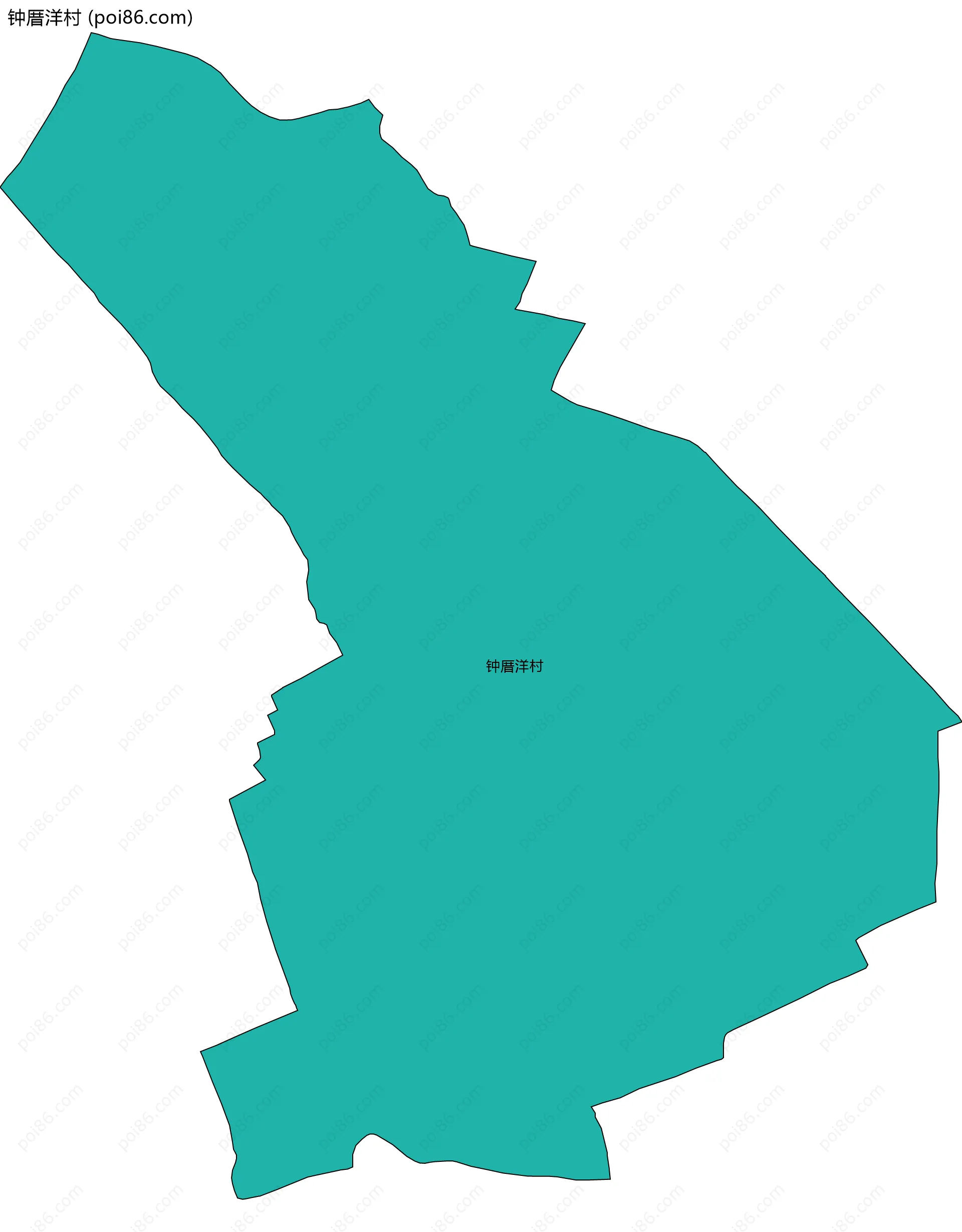 钟厝洋村边界地图