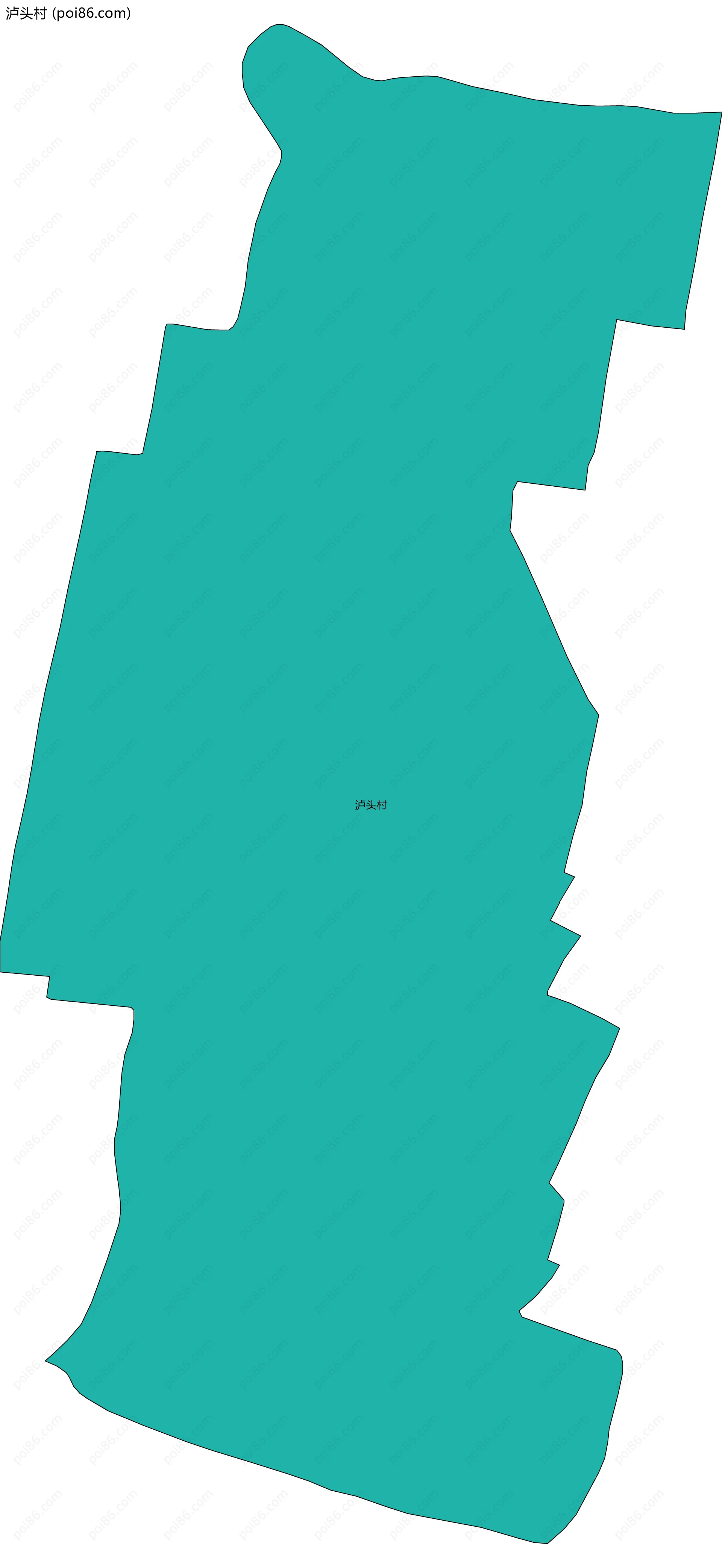 泸头村边界地图