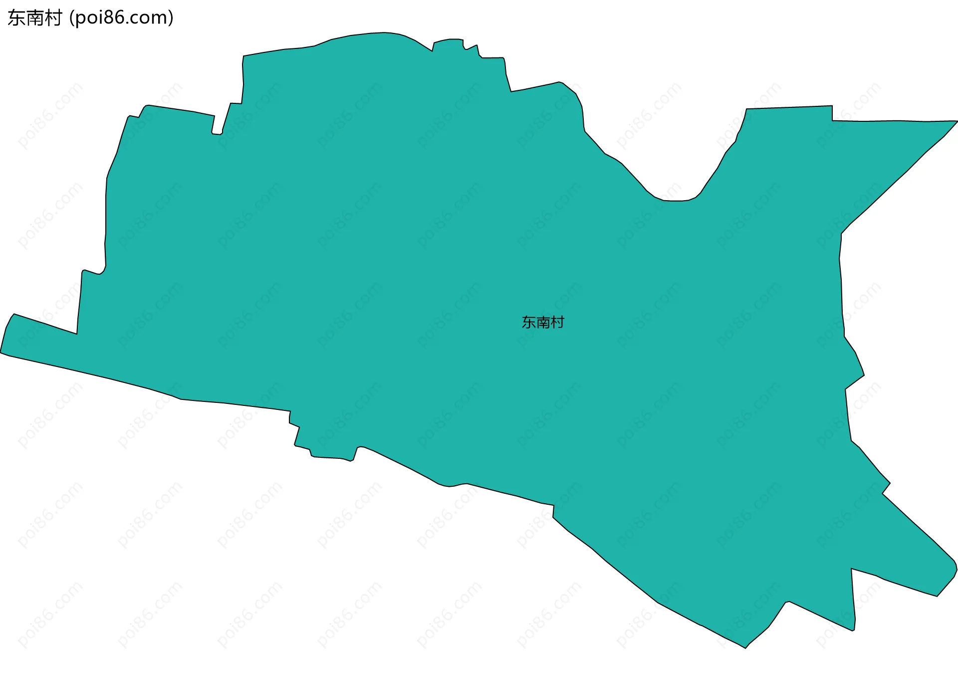东南村边界地图