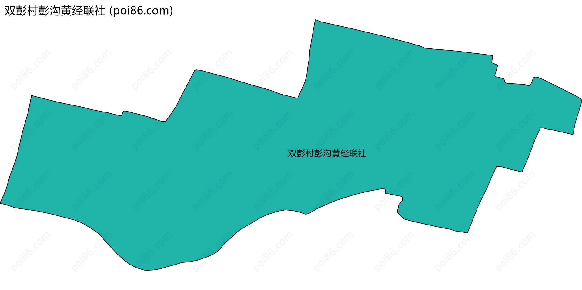 双彭村彭沟黄经联社边界地图
