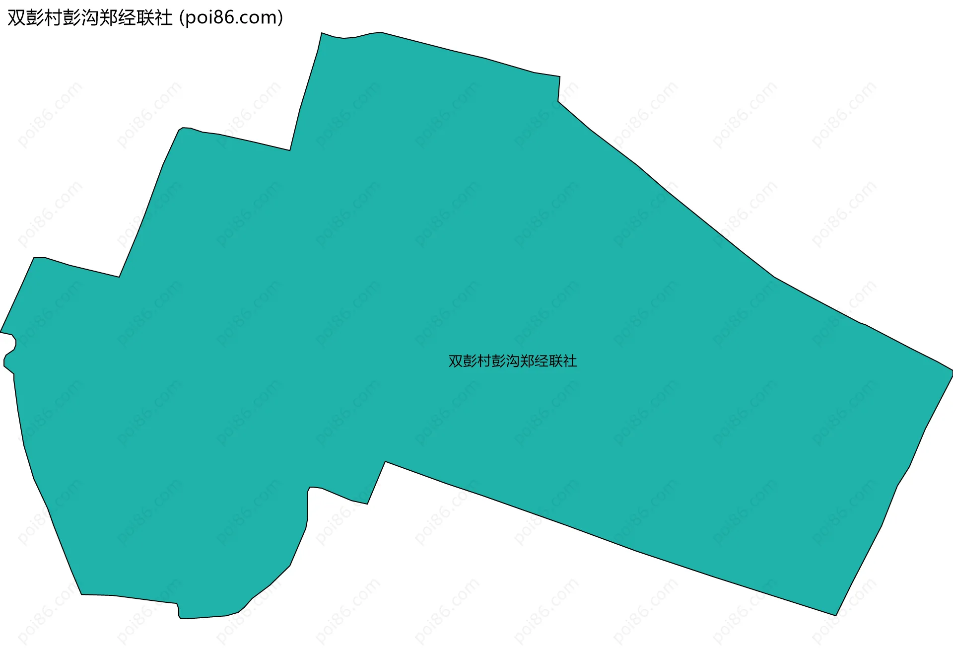 双彭村彭沟郑经联社边界地图