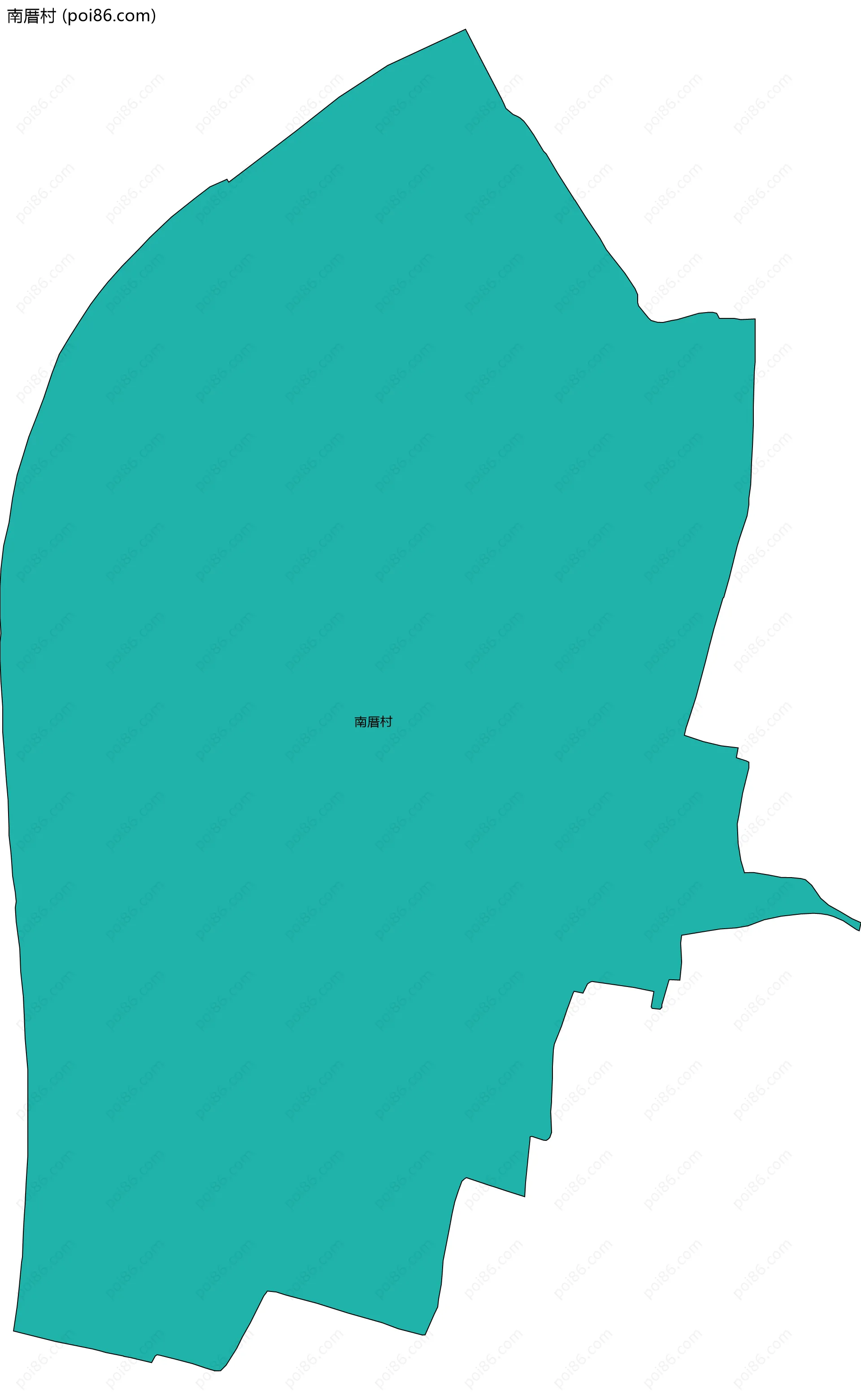 南厝村边界地图