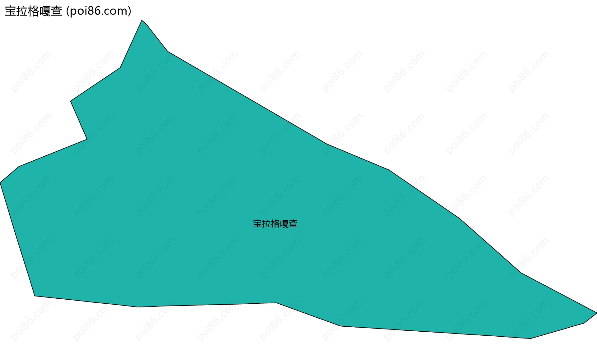 宝拉格嘎查边界地图