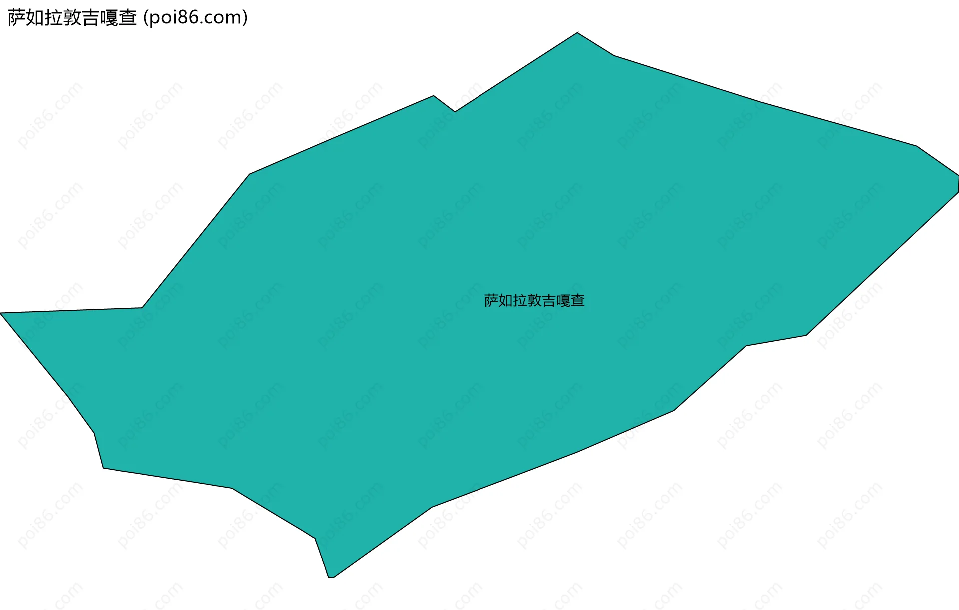 萨如拉敦吉嘎查边界地图