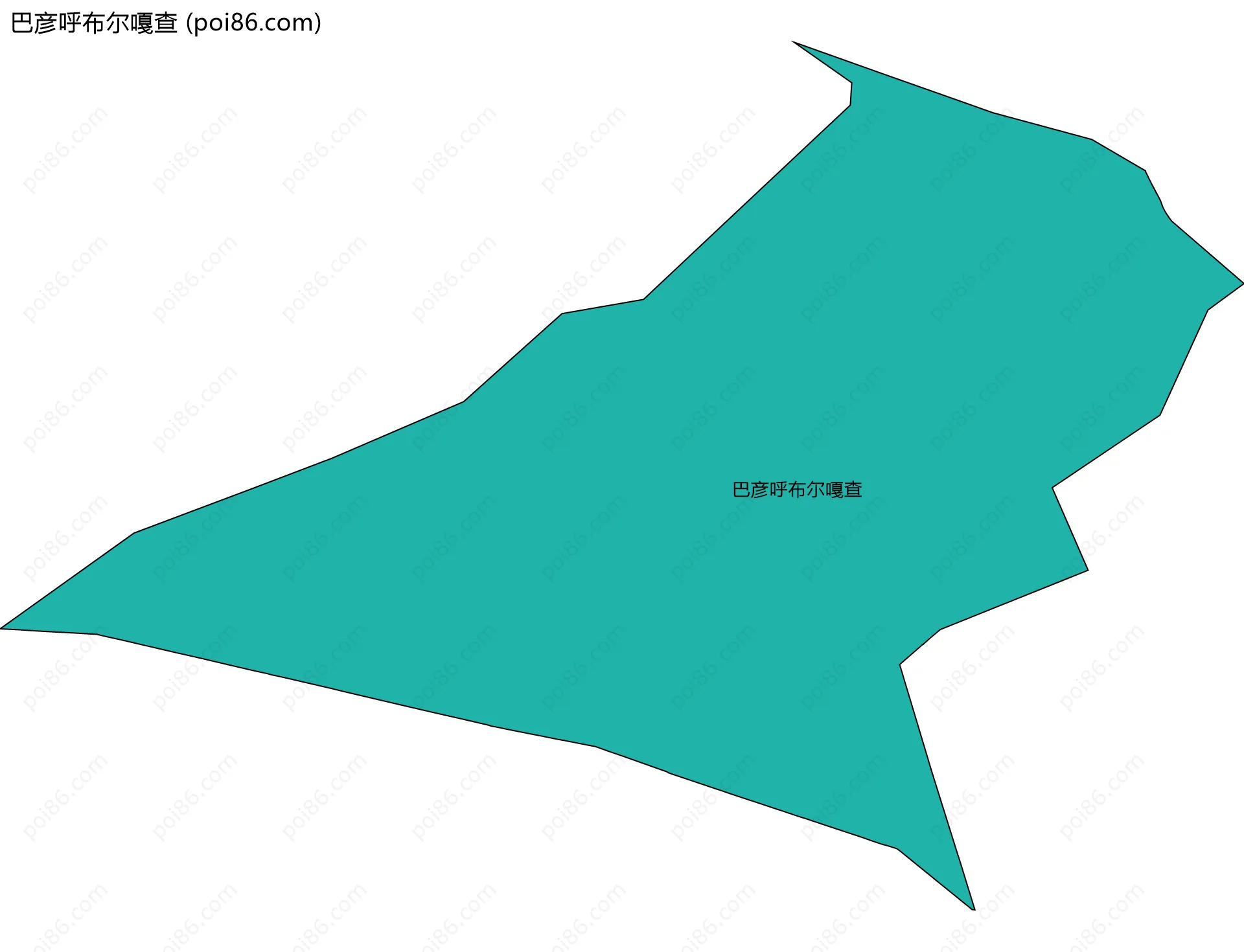 巴彦呼布尔嘎查边界地图