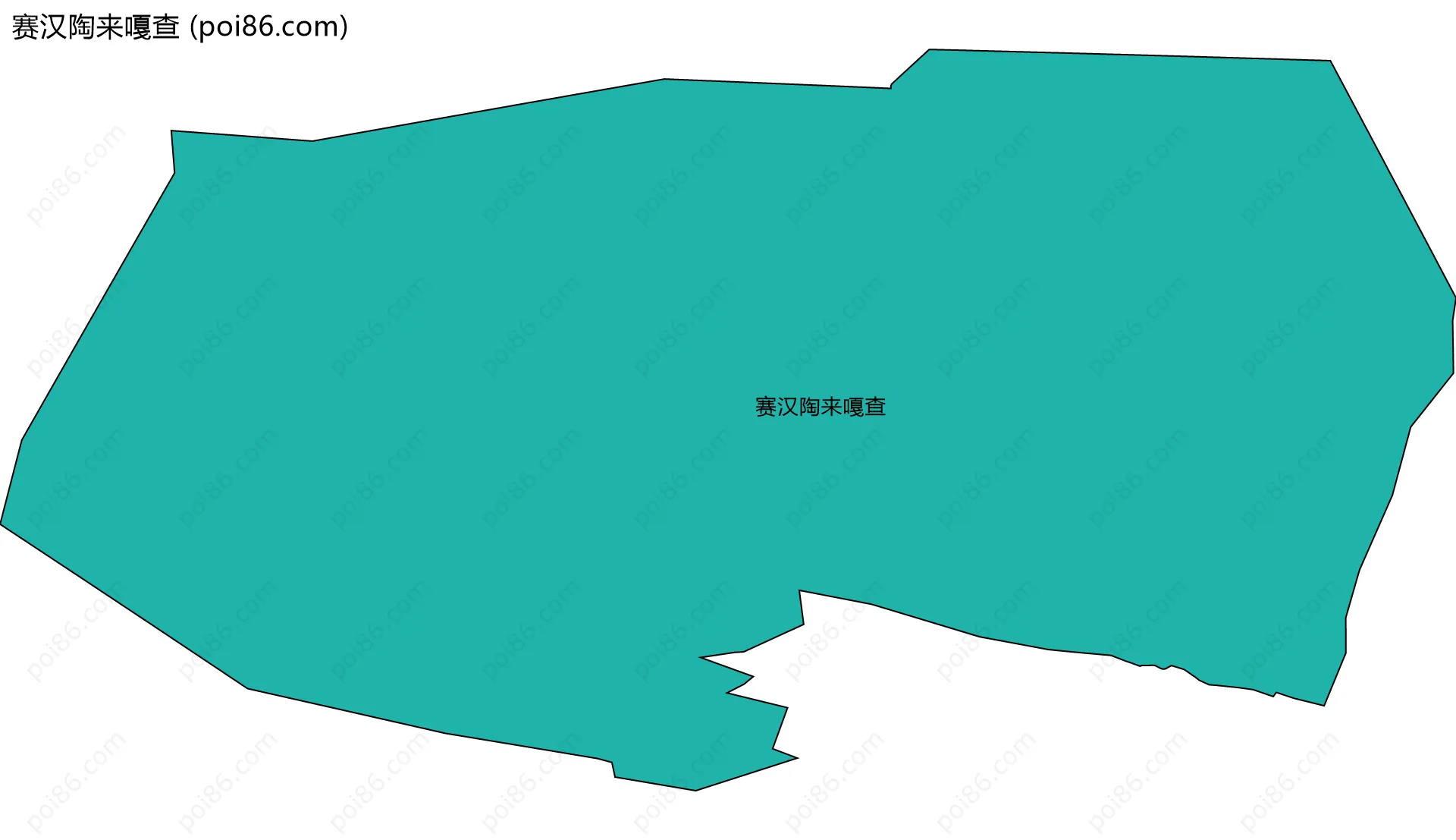 赛汉陶来嘎查边界地图