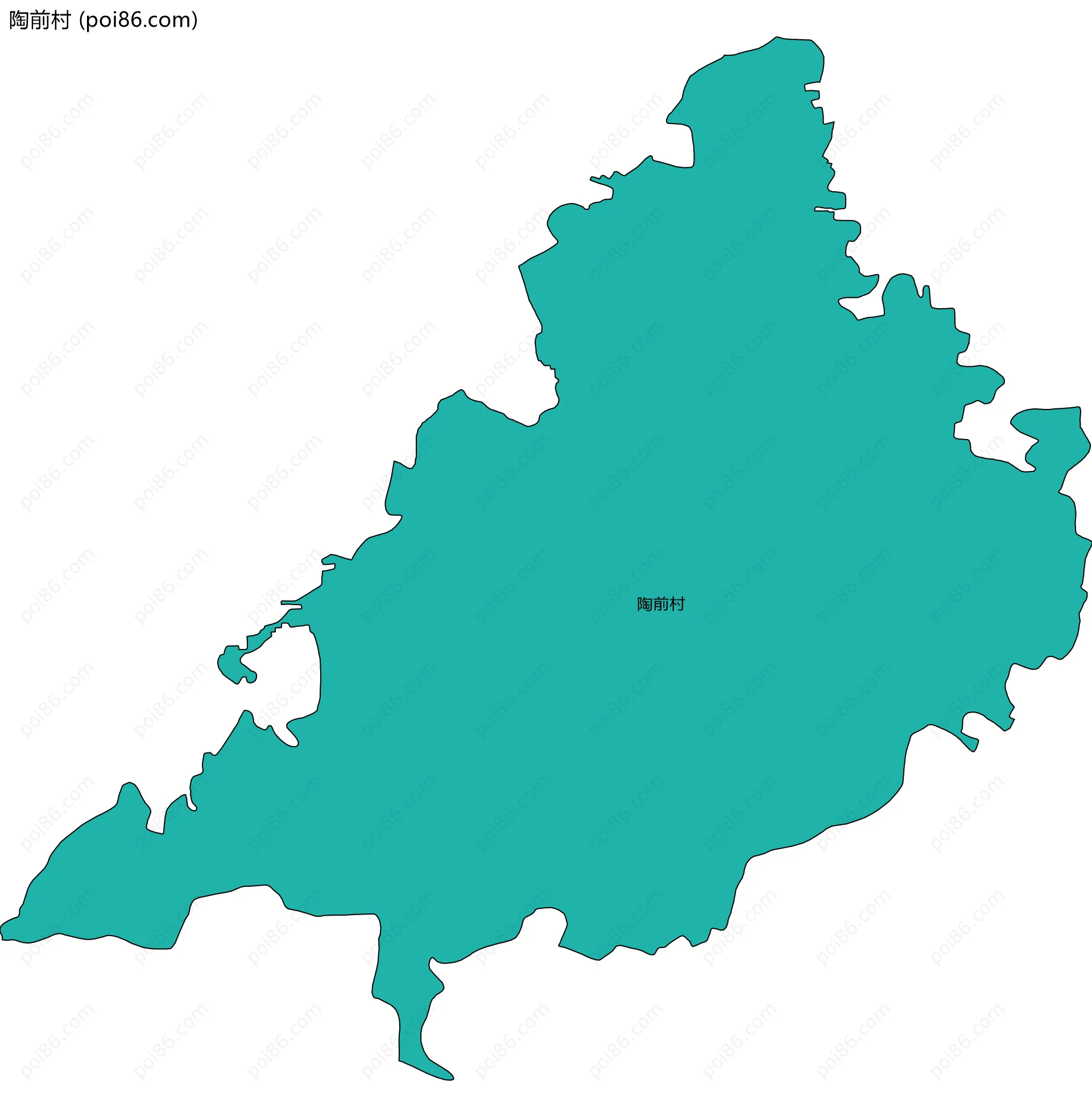 陶前村边界地图