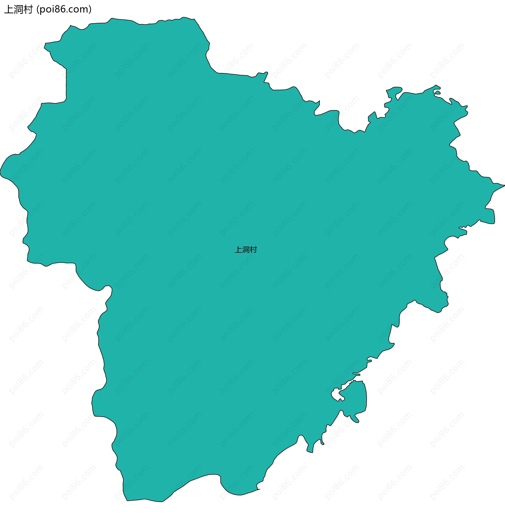 上洞村边界地图