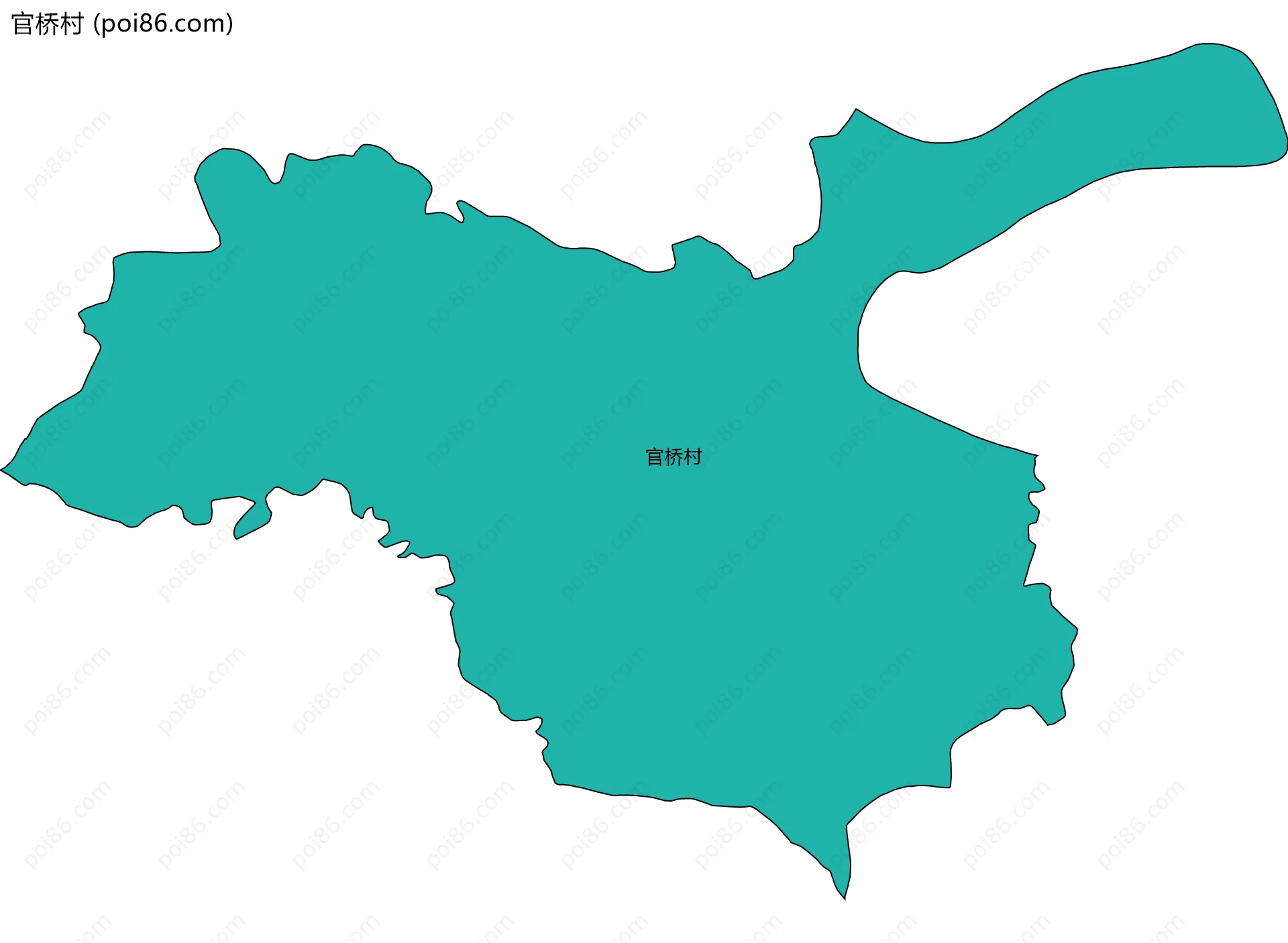 官桥村边界地图