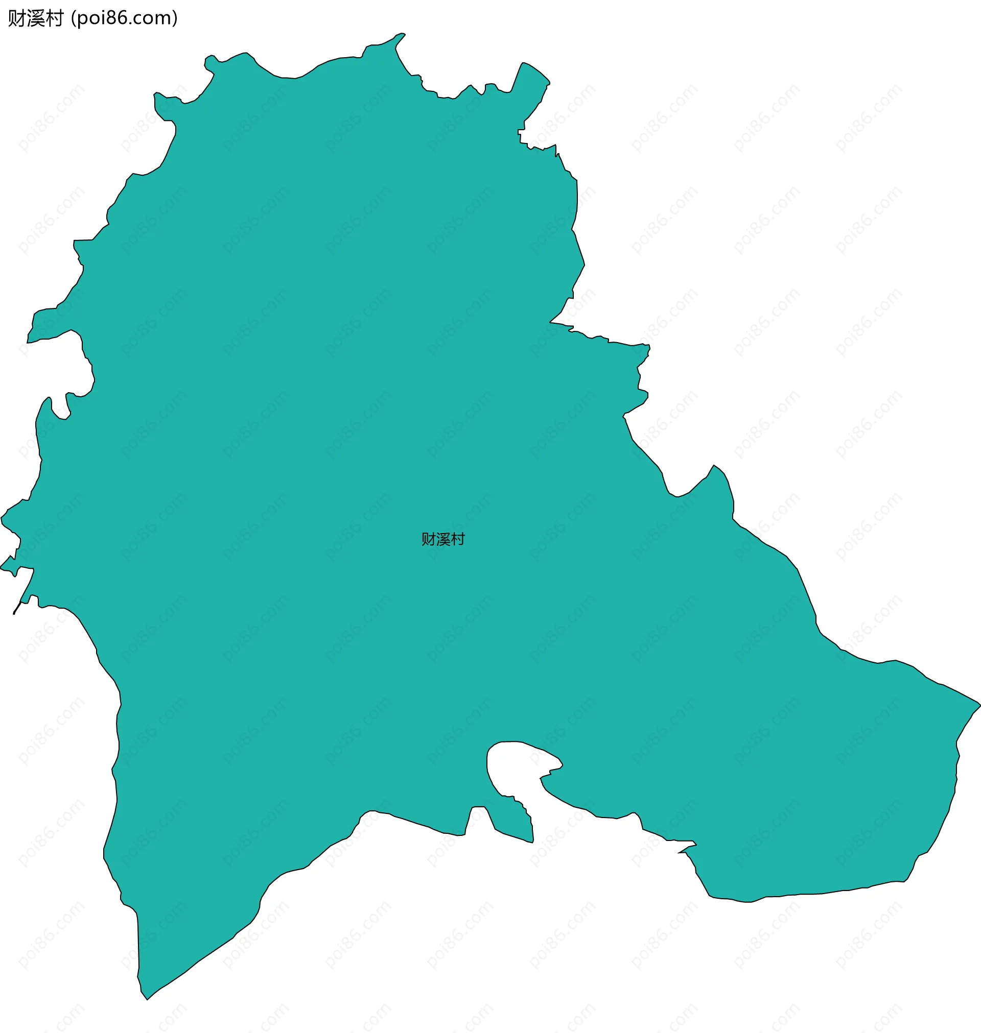 财溪村边界地图